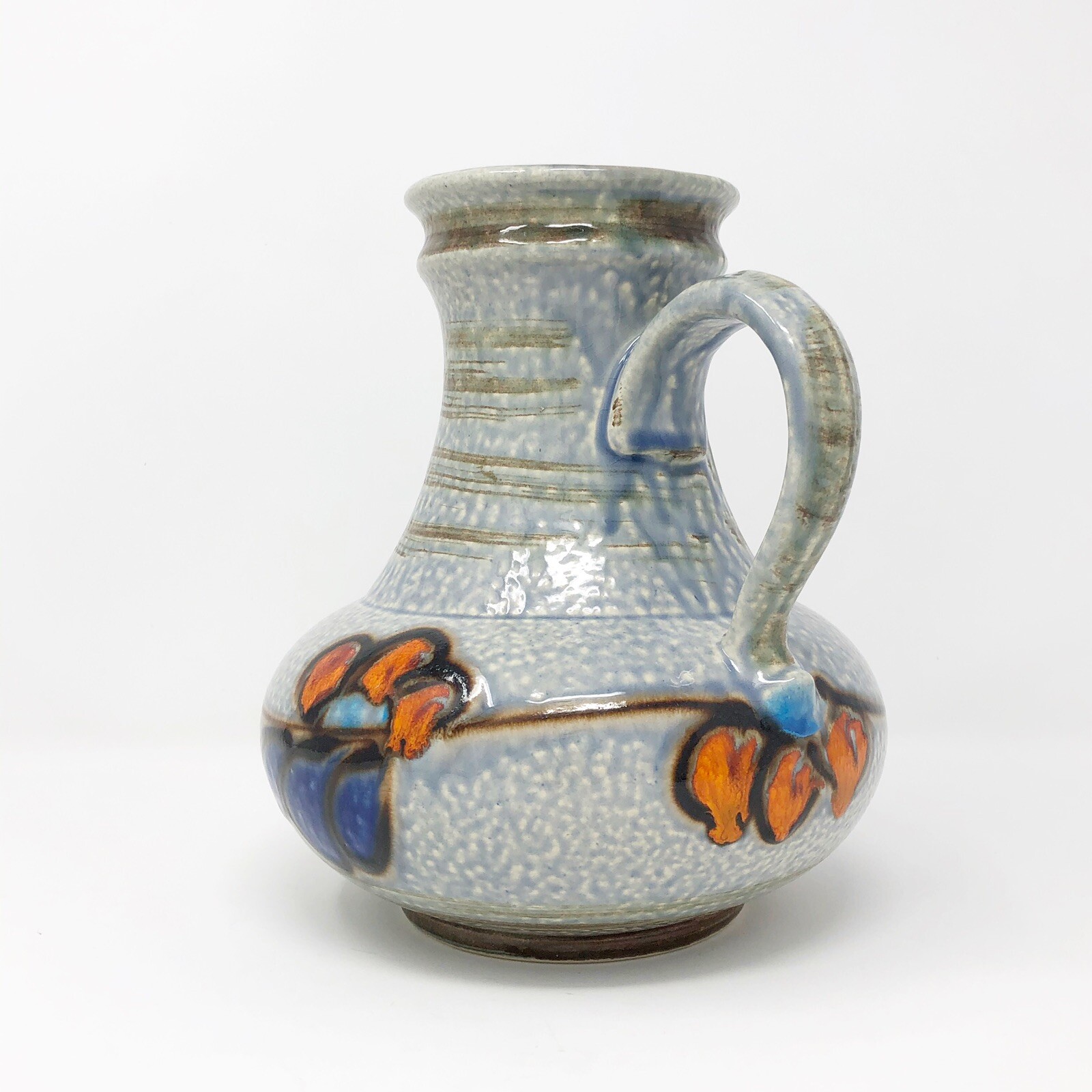 Uebelacker Keramik Vase 1808 / 20 8″ Fat Lava Vintage West German Art Pottery