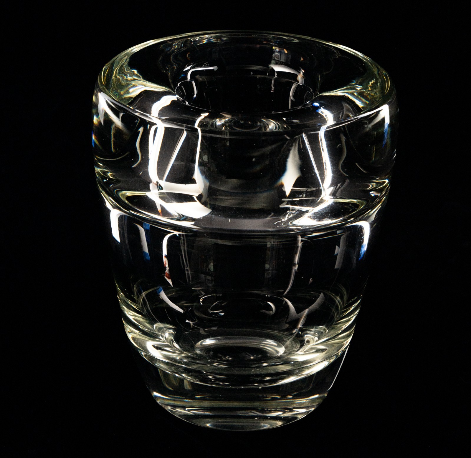 RARE Andries Dirk Copier Art Deco Vase 7×6″ 8lbs KN1706 Leerdam Glassworks 1936