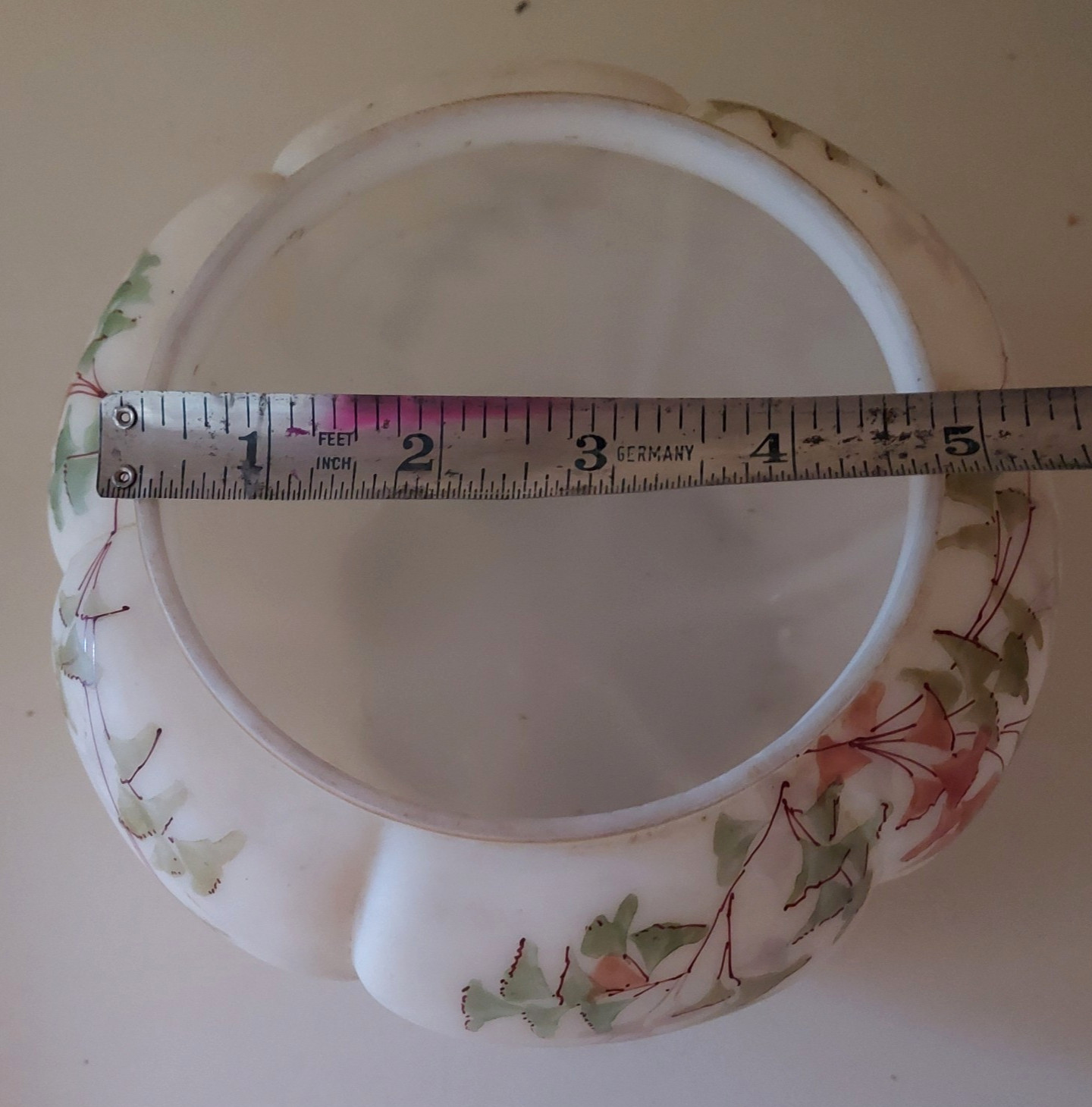 Rare 1880 Smith Brothers Satin Glass Bowl / Vase Mt Washington Opal Victorian