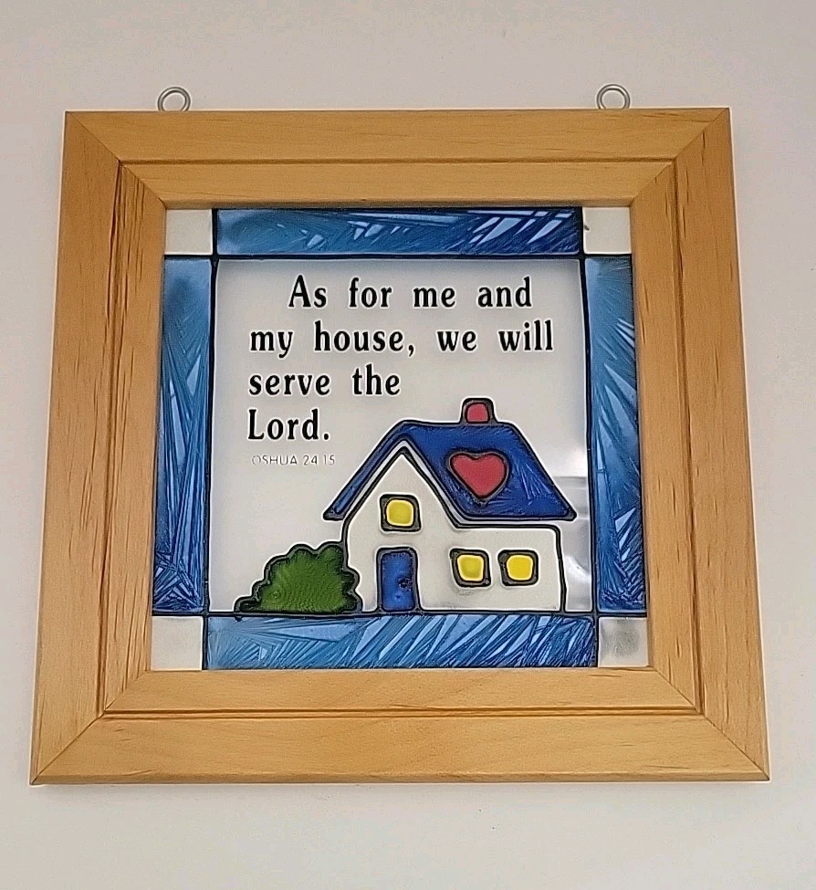 Vintage Open Windows – Stained Glass Look – Prayer House FAITH – Salida Colorado