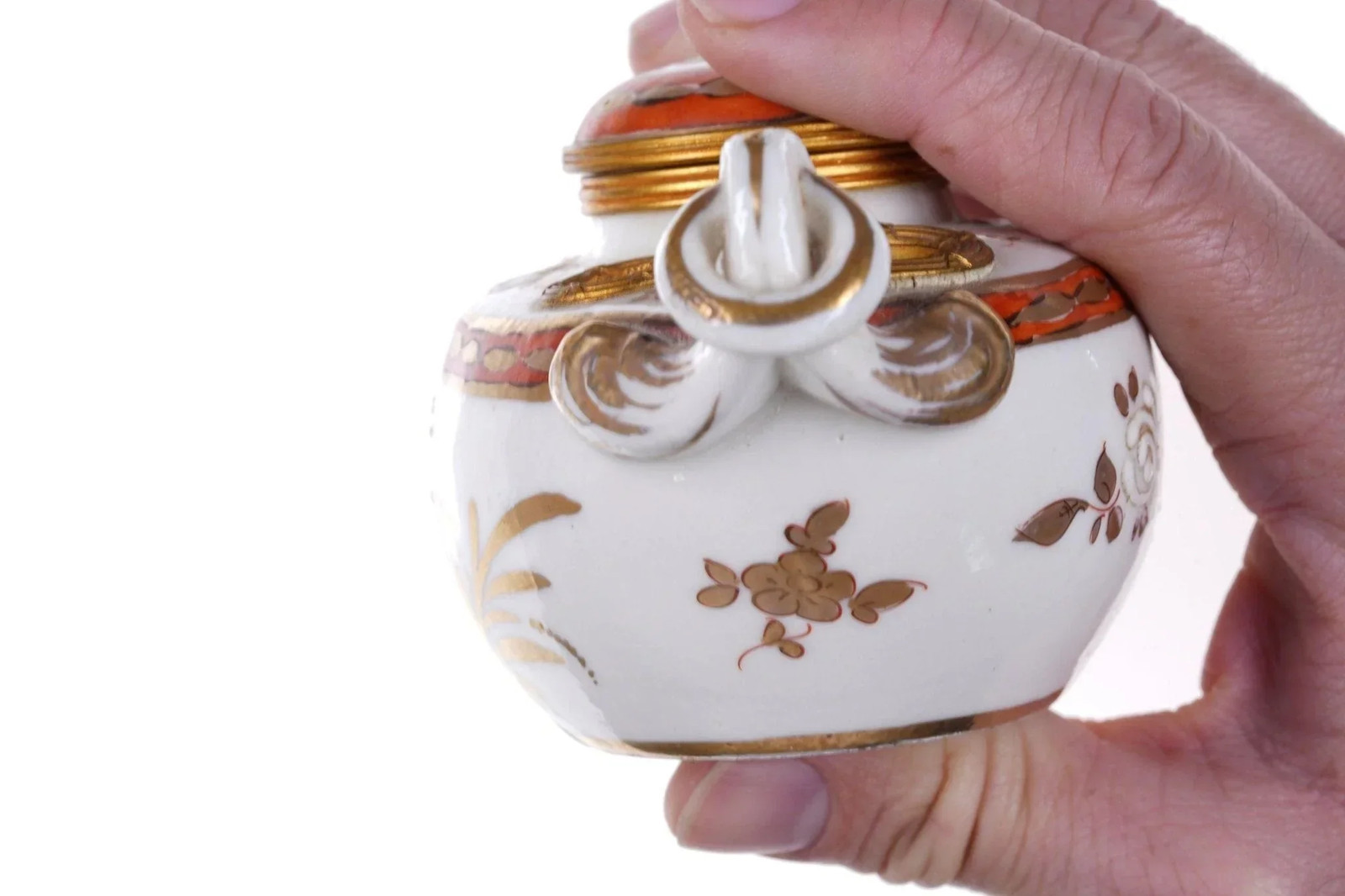 Antique French Armorial Inkwell