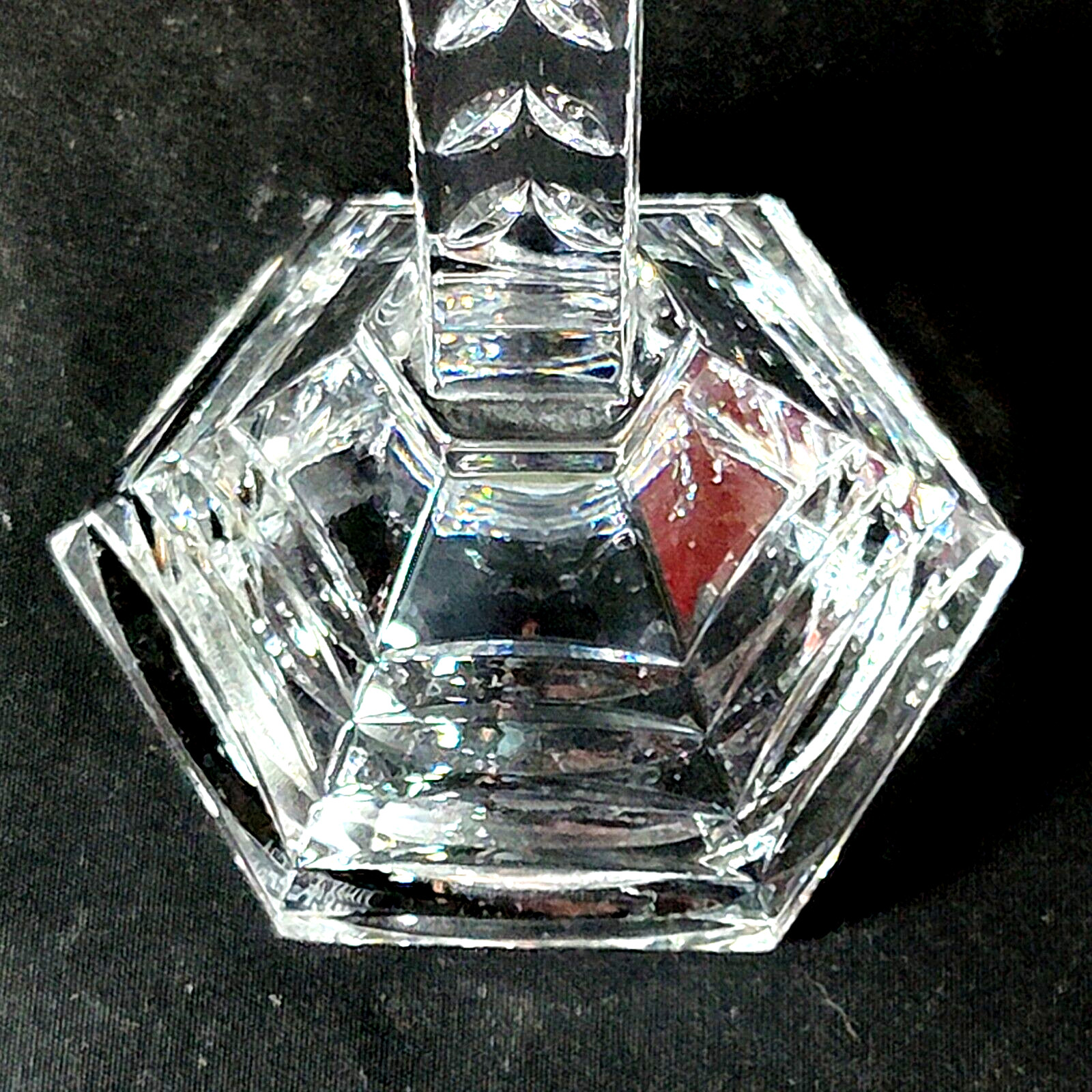 IMPERIAL CRYSTAL STANDING CROSS, Cut Crystal, 8″, Christian Cross, Signed