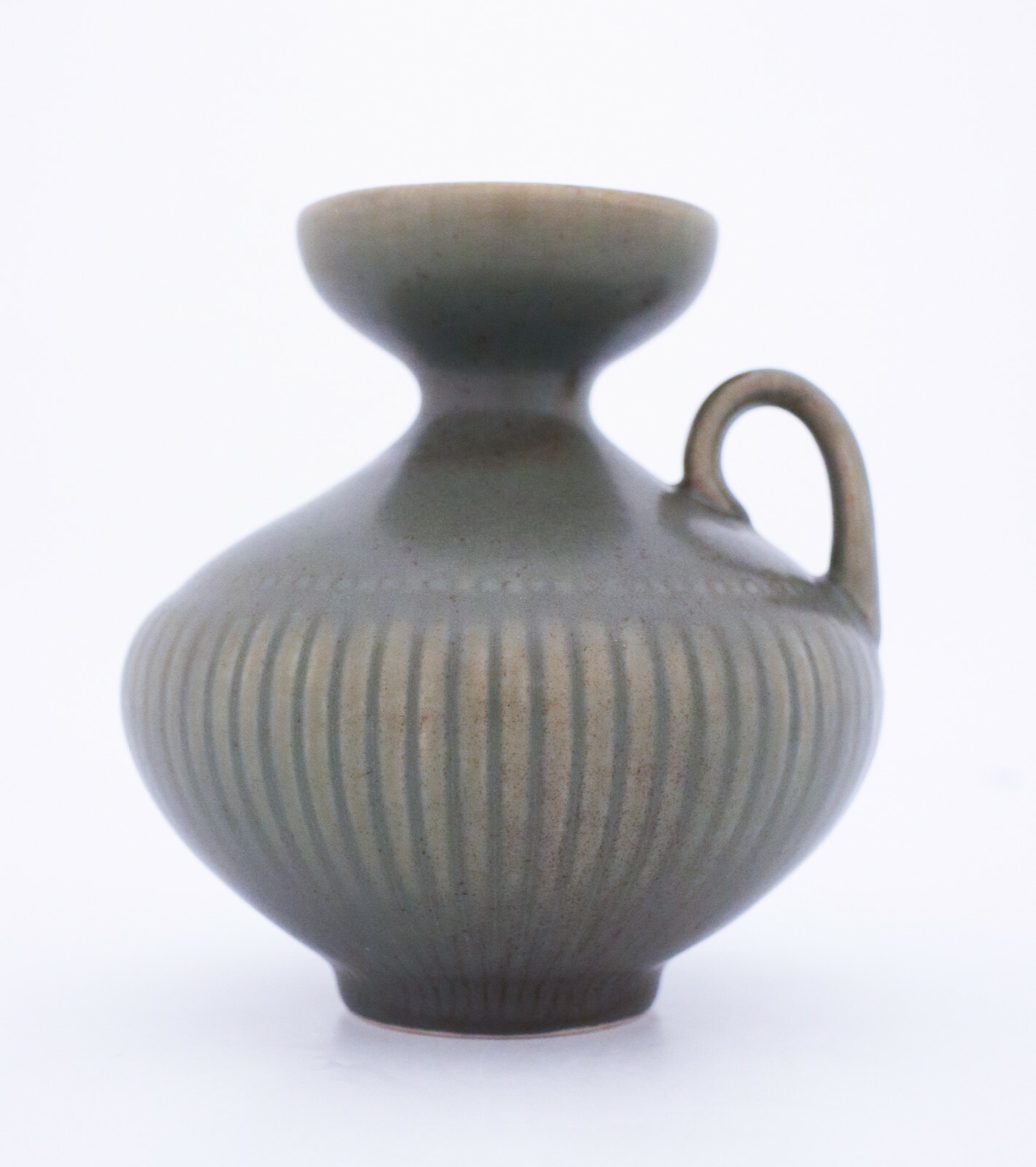 Gray Porcelain Vase “Collier” – Gunnar Nylund – Rörstrand – Mid 20th Century