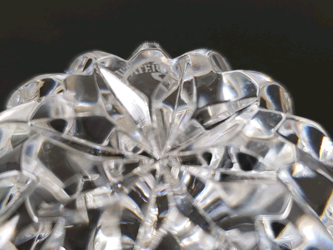 Vintage Waterford Crystal Ball Sphere Candle Holders Pair Signed Ireland Cut