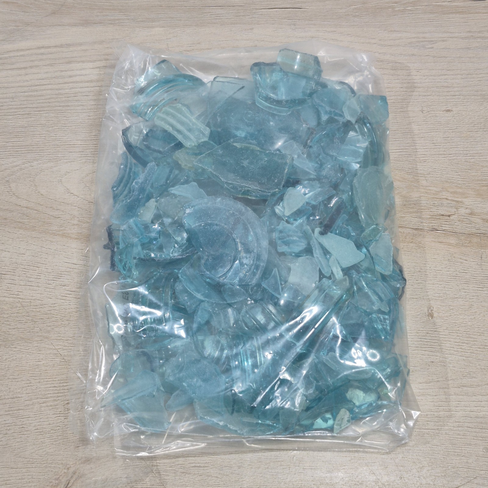 4lbs Bright Aqua Blue Green Jar Glass Craft/Mosiac/Art