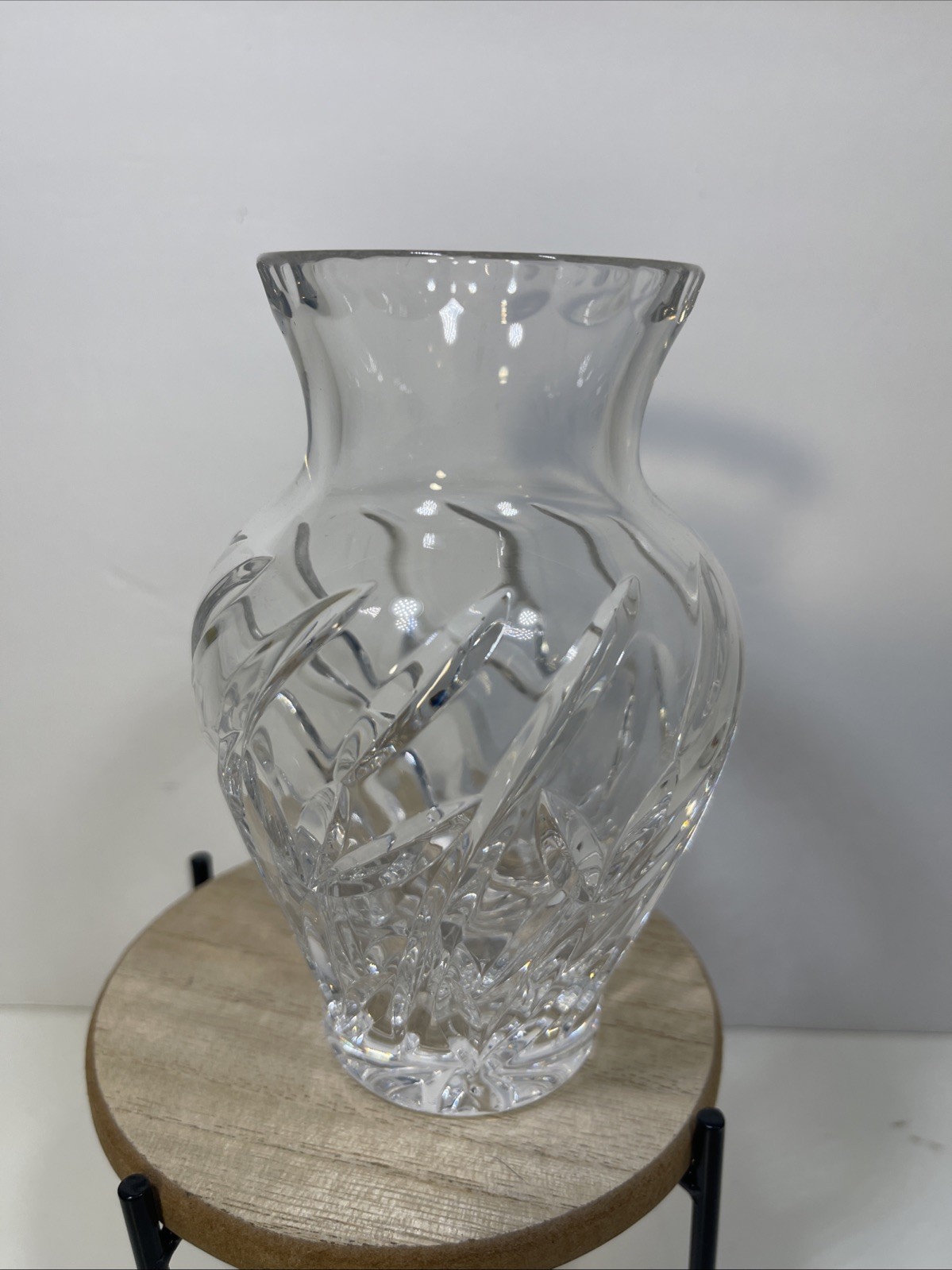 Polish 25% Leaded Crystal Hand Cut Vase 5 1/2” Tall