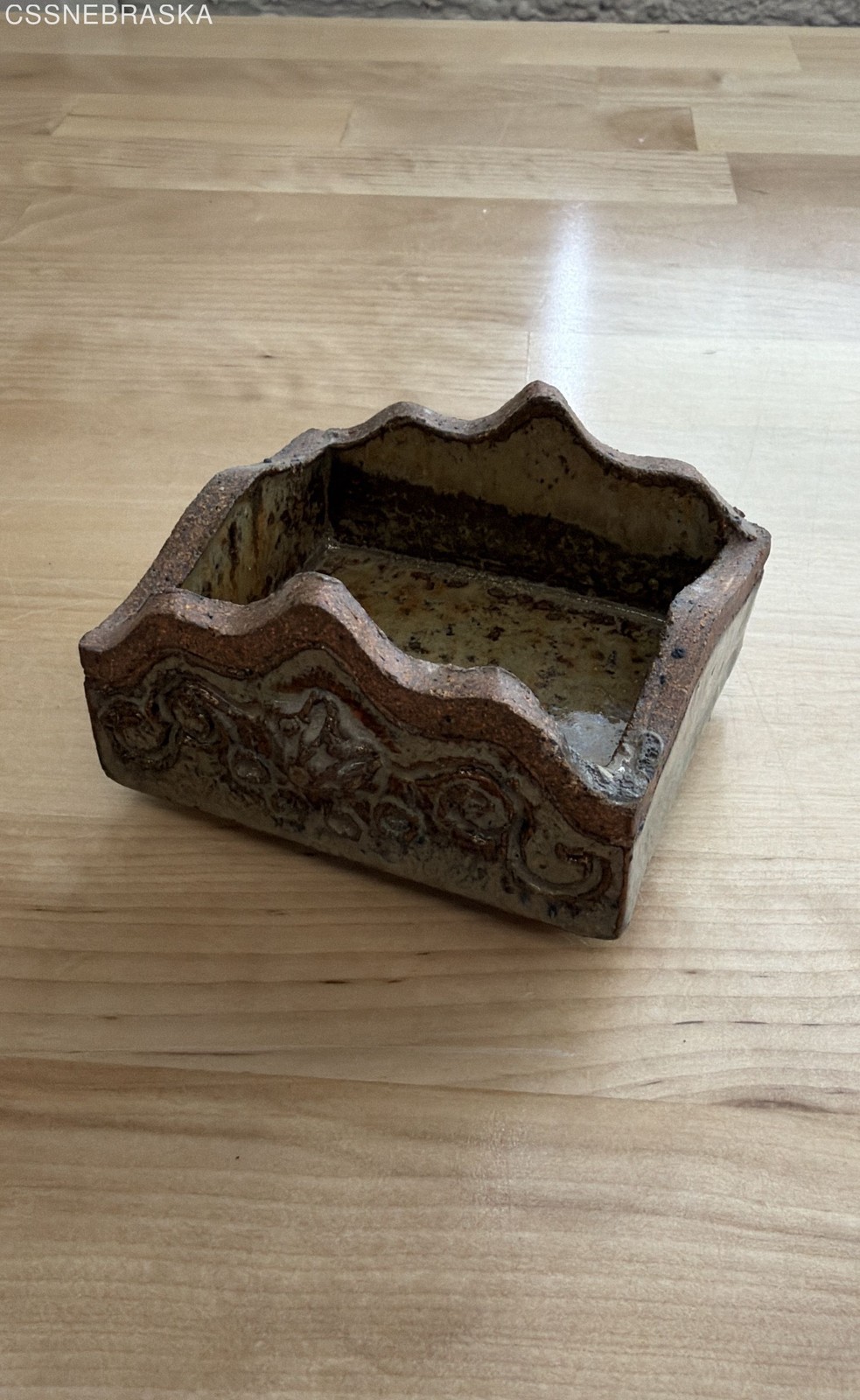 Nancy Katz Studio Pottery Ceramic Lidded Box Signed Earth Tone 2020