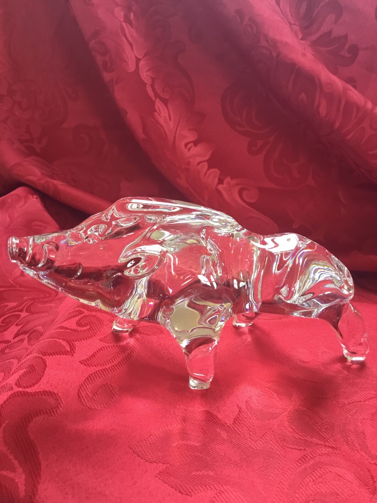 NEWIB FLAWLESS Stunning BACCARAT Glass ZODIAC 2019 Crystal BOAR PIG HOG Figurine