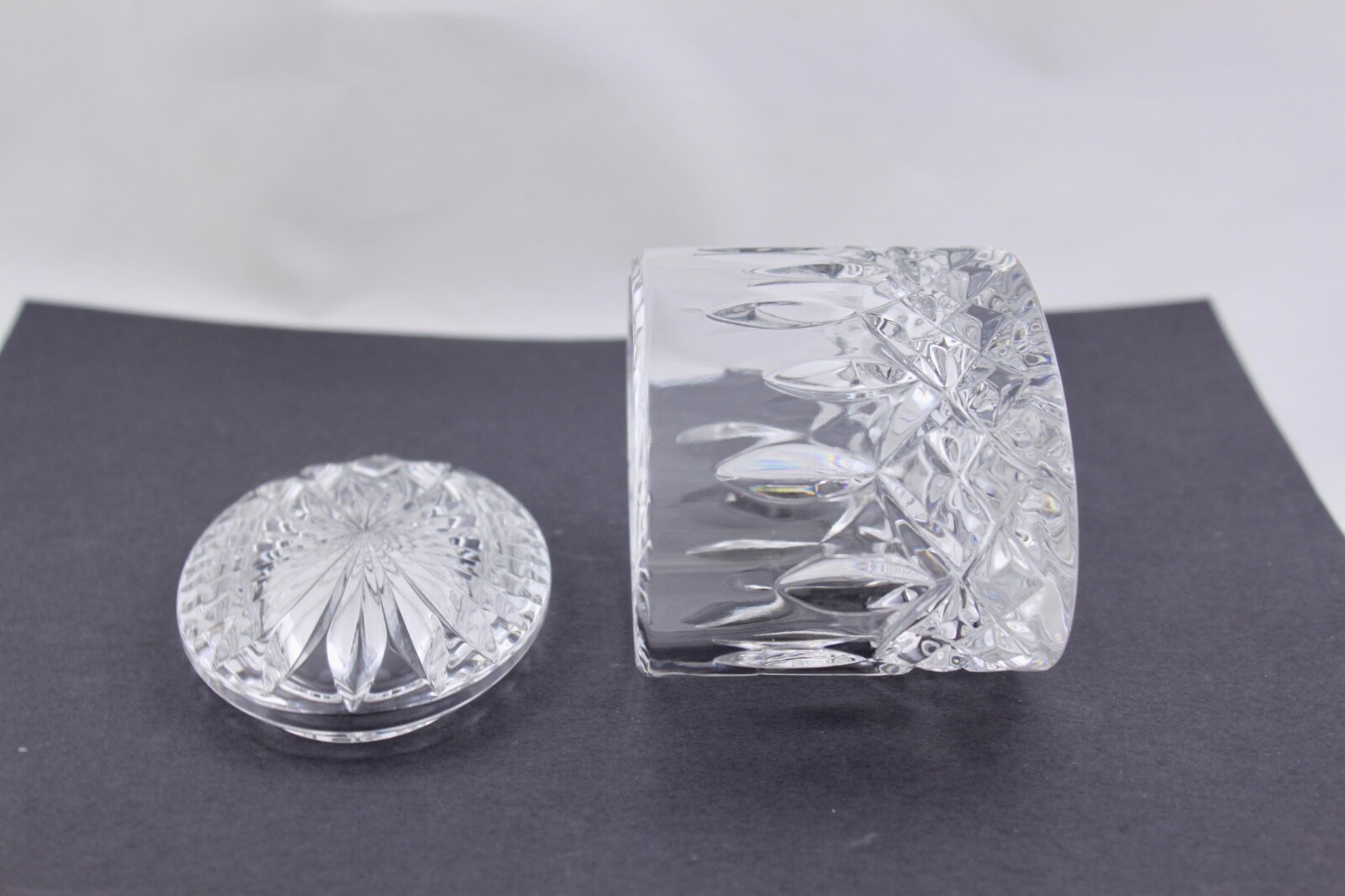 WATERFORD CRYSTAL LISMORE OVAL TRINKET BOX – MINT