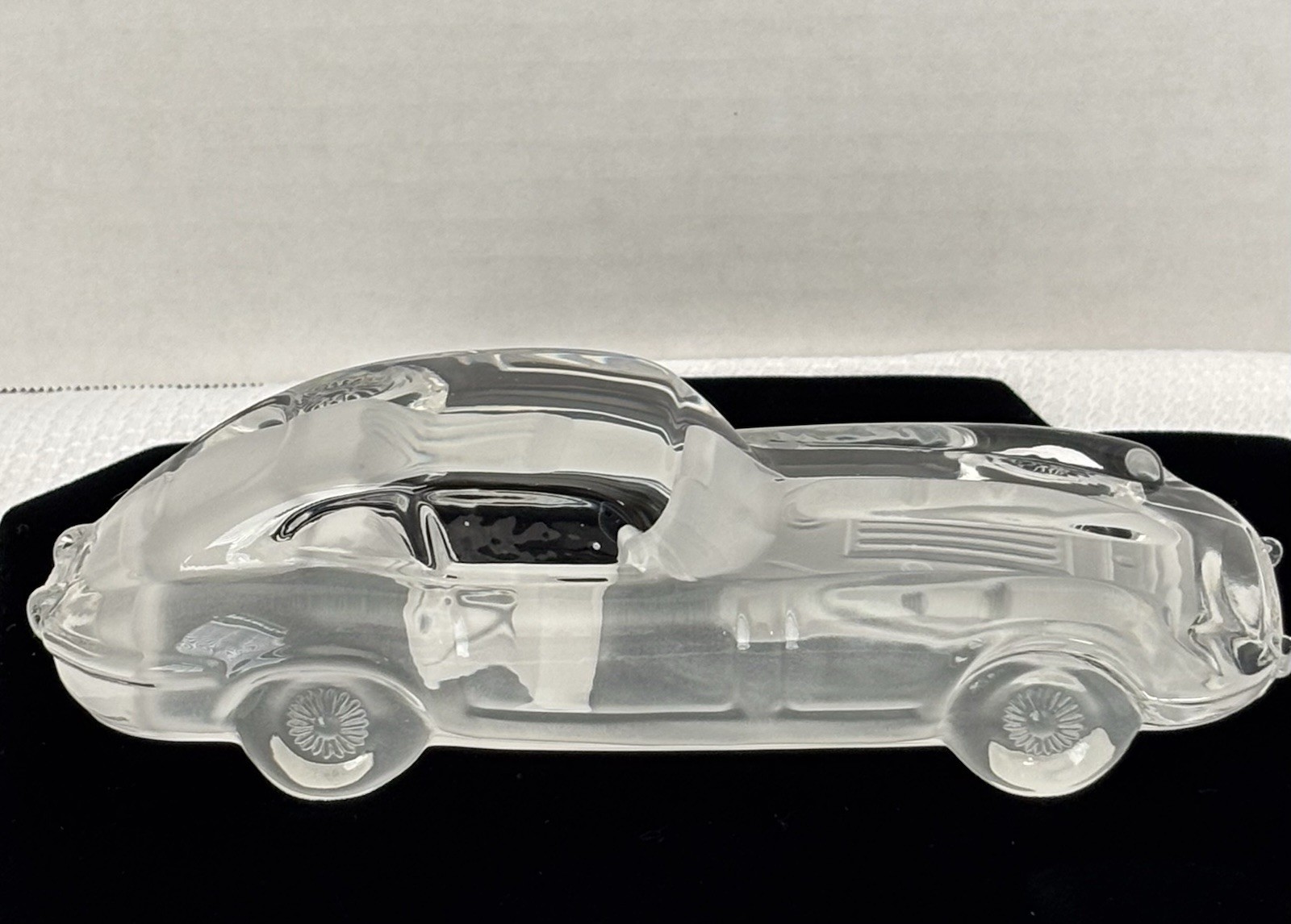 Jaguar XK 120 Hofbauer Lead Crystal 6.5″L Model Car Sculpture Paperweight