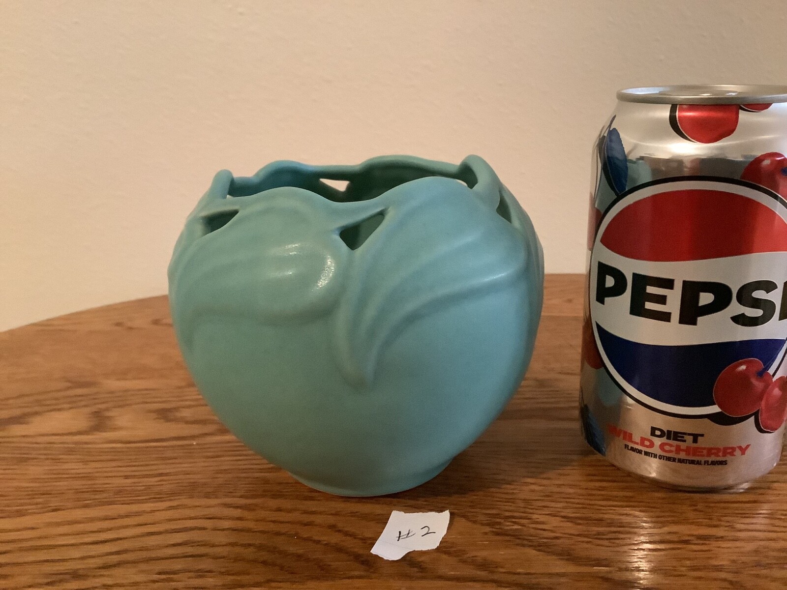 Vintage Van Briggle Blue Philodendron Vase Col Spgs