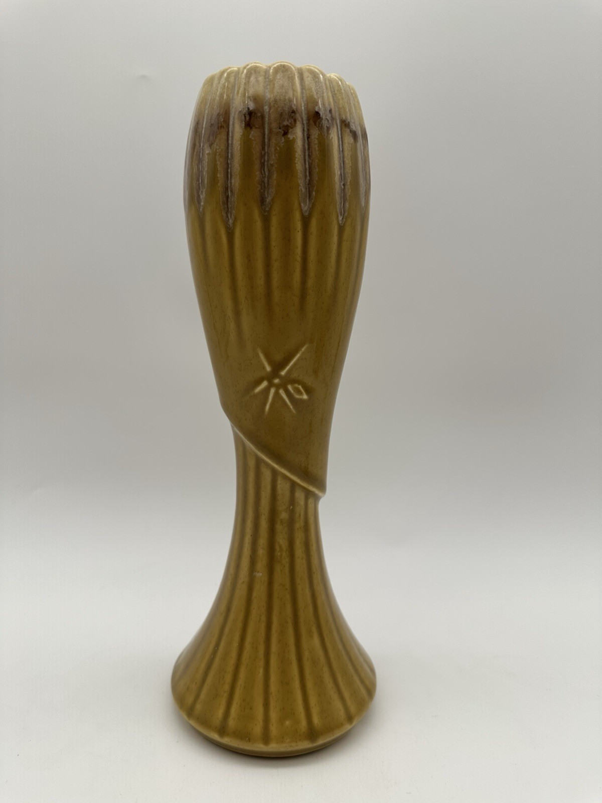 Vintage McCoy Pottery Corinthian Atomic Sunburst Vase USA
