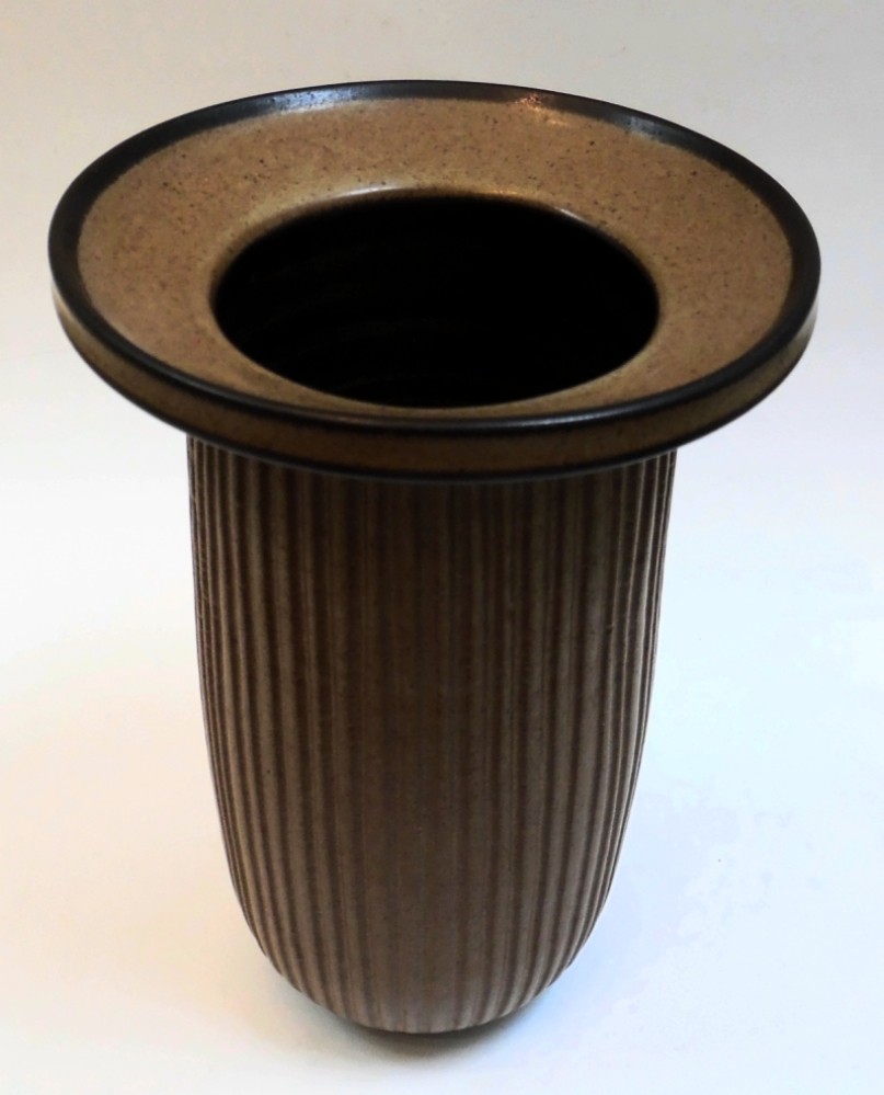 Vtg Harrison McIntosh 1914-2016 Claremont CA Modernist Stoneware Pottery Vase 9″