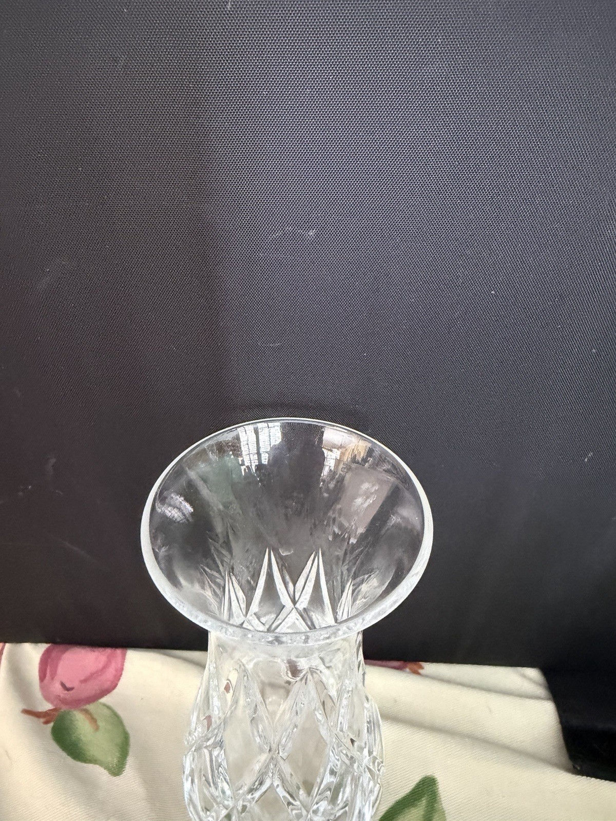 Vintage Mikasa France Crystal Small Flower Bud Vase 6” Tall