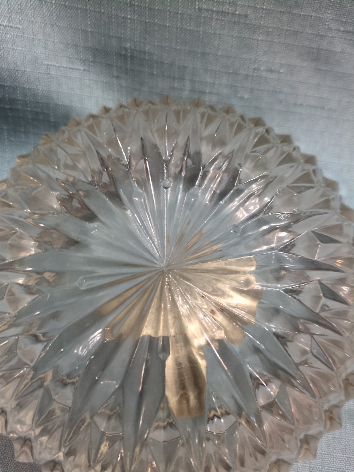 ANTIQUE VINTAGE HAND MADE CRYSTAL CUP/BOWL BRAMA ENGLAND VERY UNIQUE 5″X2″