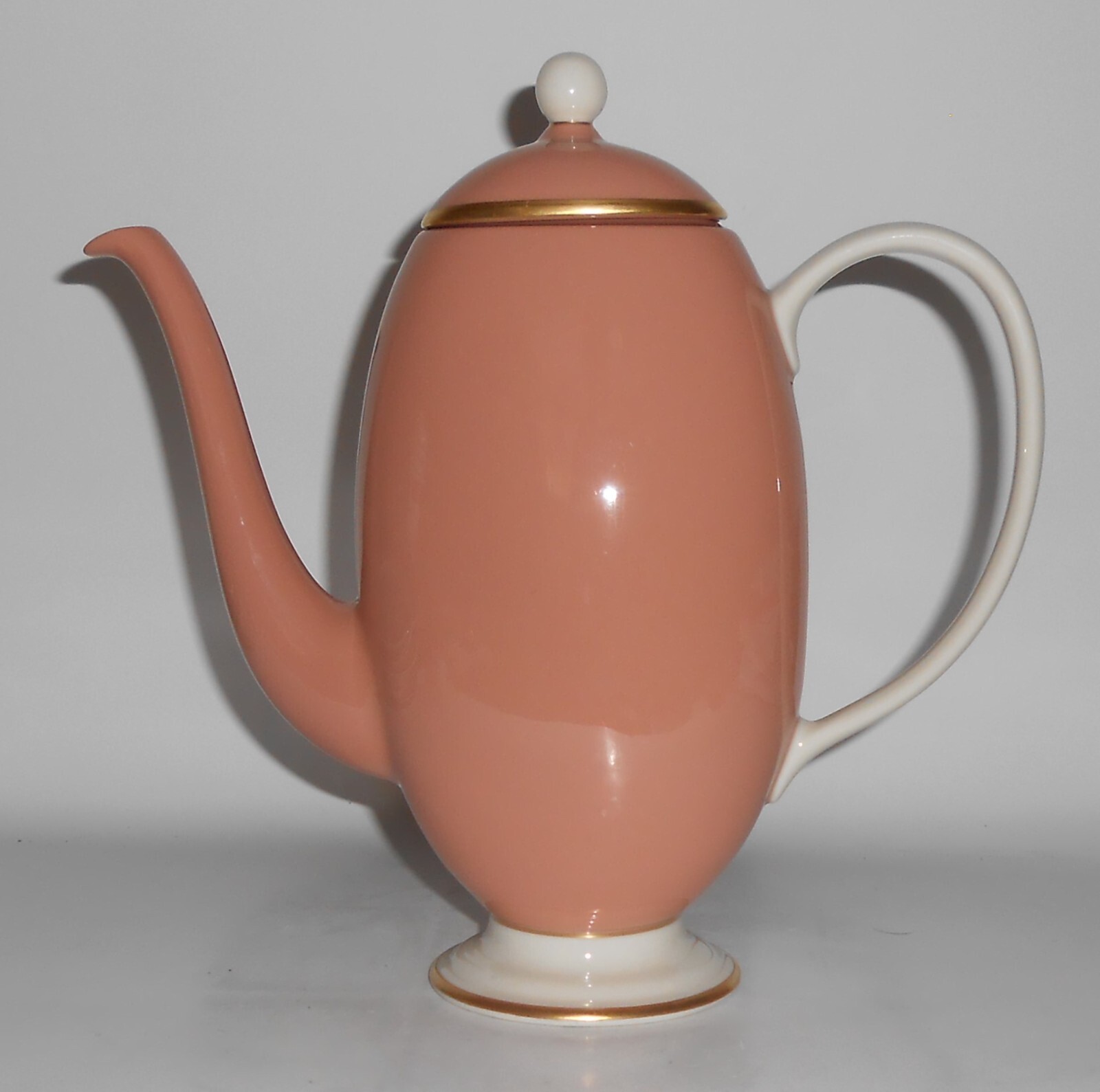 Franciscan Fine China Palomar Pink / Gold Coffeepot w/Lid MINT