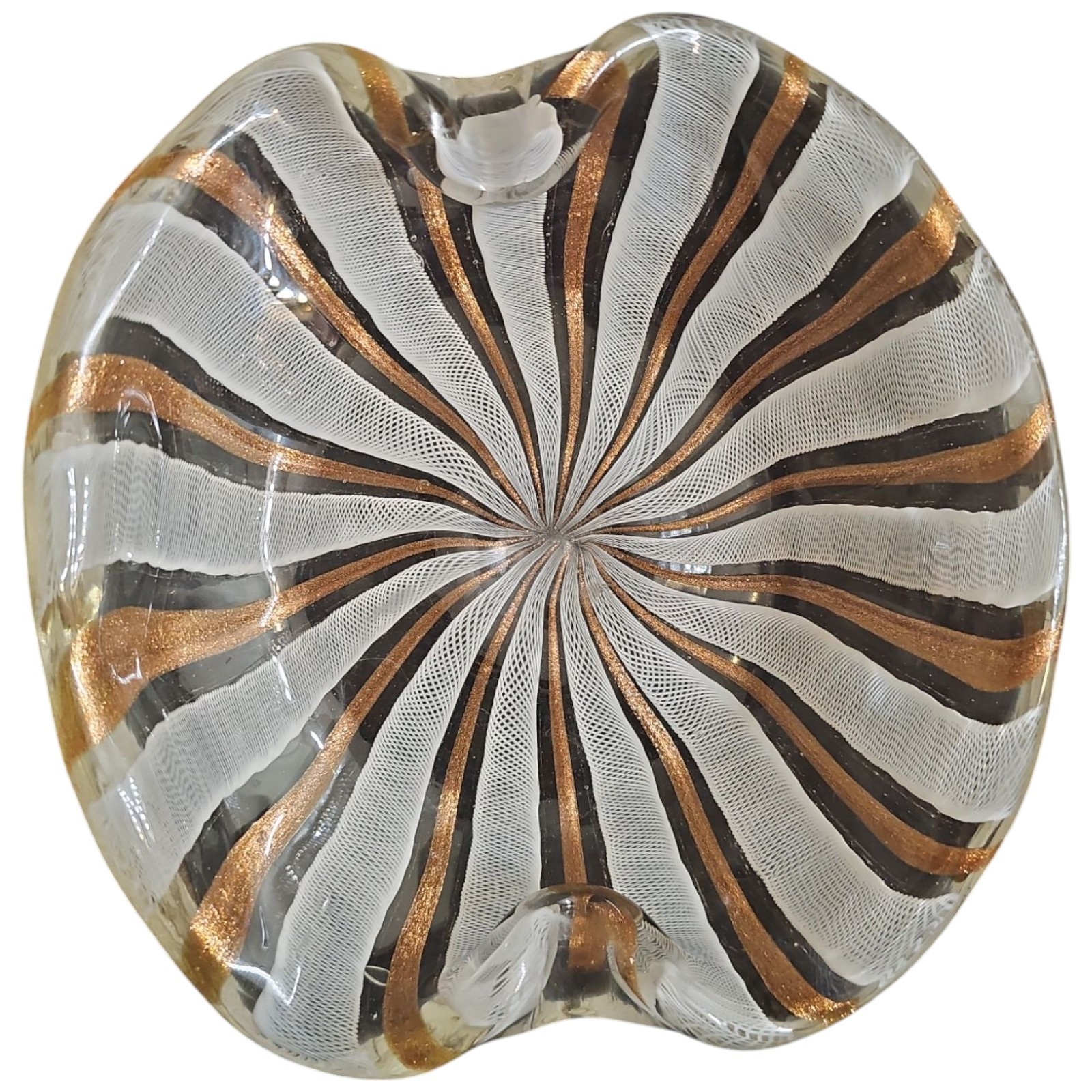 Zanfirico Murano Ash Tray Gold