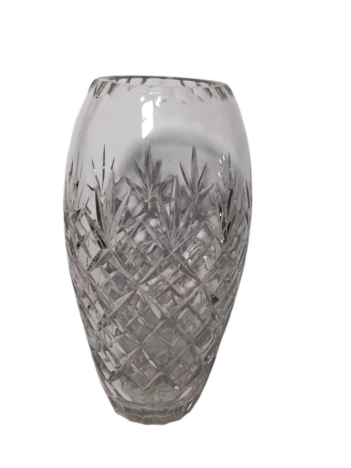 Led Crystal Brilliant Lustre Heavy Cut Glass Vase 8″