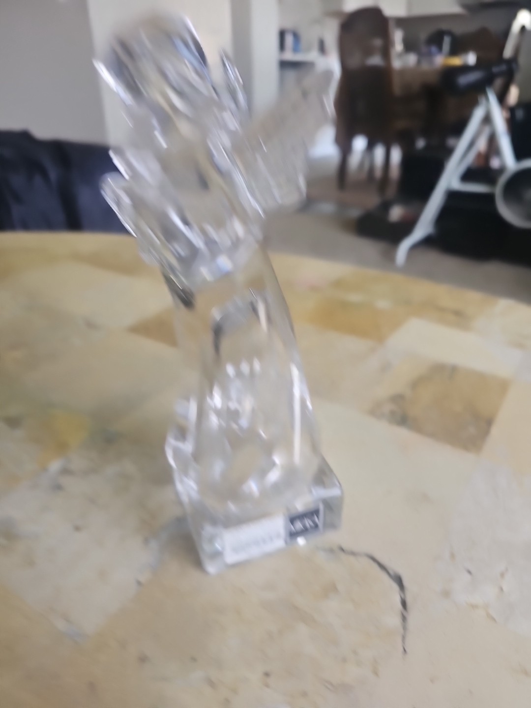Harp Playing Angel Mikasa Lead Crystal Herald Collection Germany