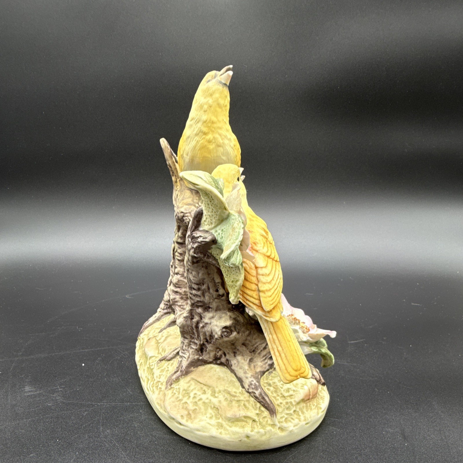 Andrea by Sadek canary bird ceramic figurine, hand painted, Japan, 10 in