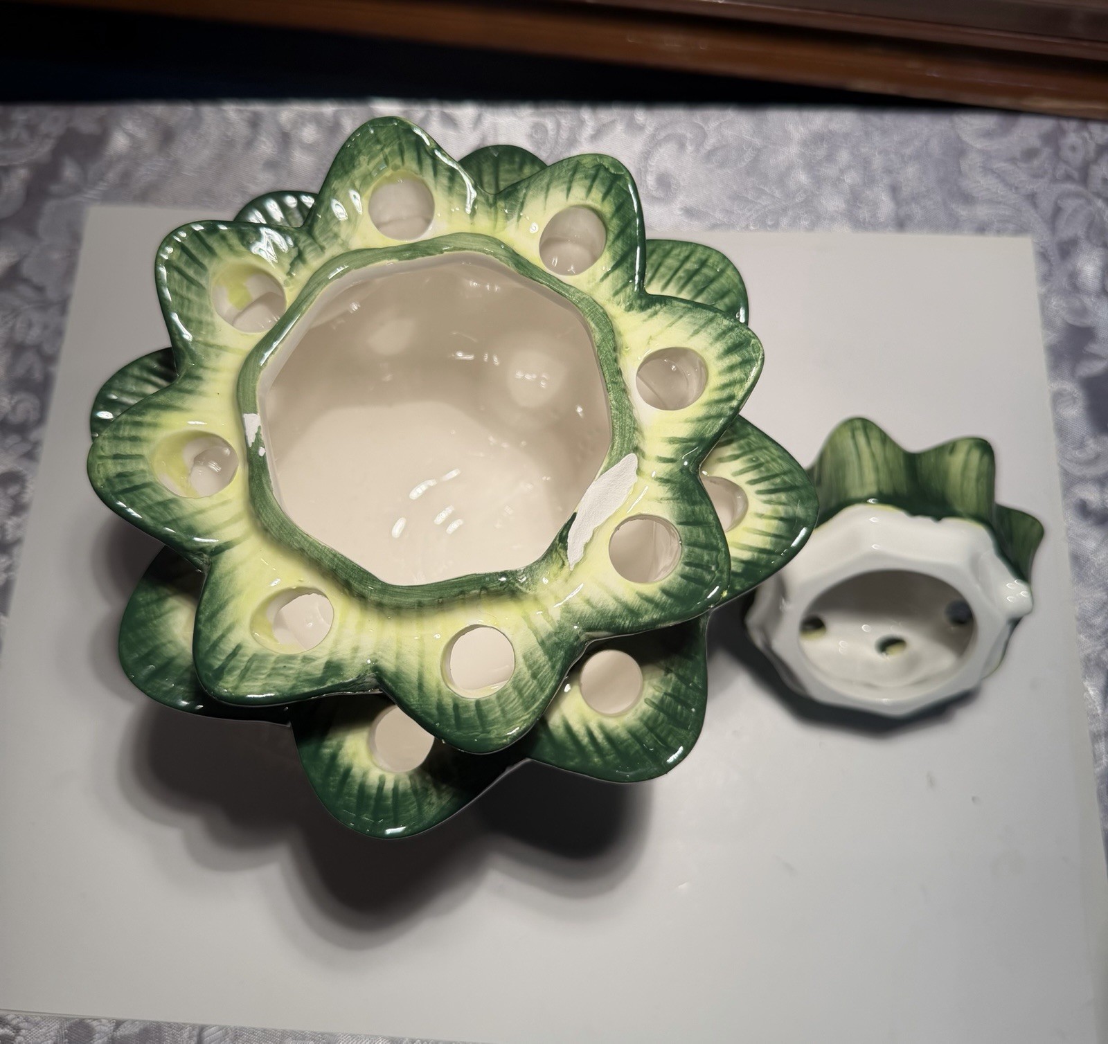 Vintage Tulipiere Green ARTICHOKE LARGE