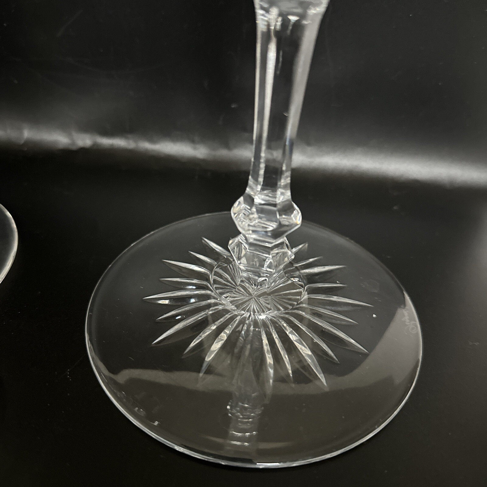 PAIR Rogaska Rosemont Full Lead Crystal Rose Stem Candlesticks 10 3/8 In .