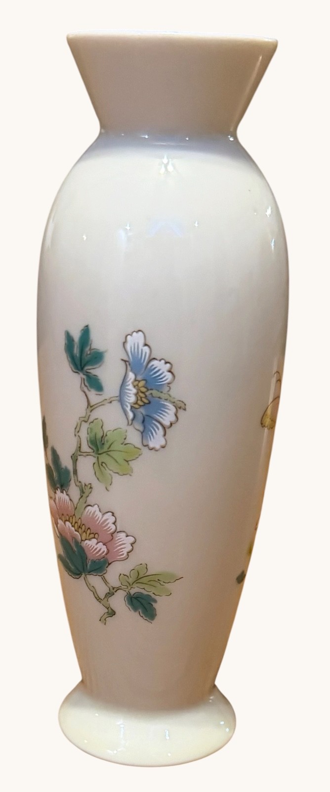 Vintage Takahashi Cho-Cho San Francisco Porcelain Bud Vase 6.5” Floral Japan