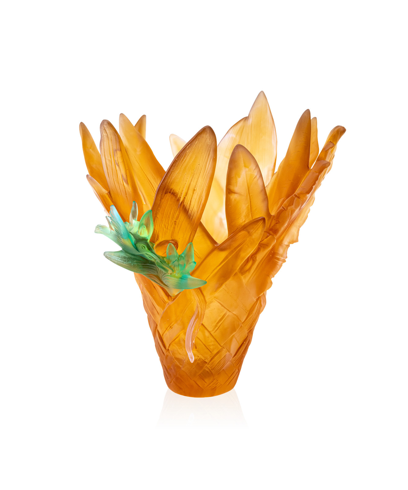 Daum Home Décor – Large Daum vase Tressage Paradis beauty paradisiacal – 05637-1