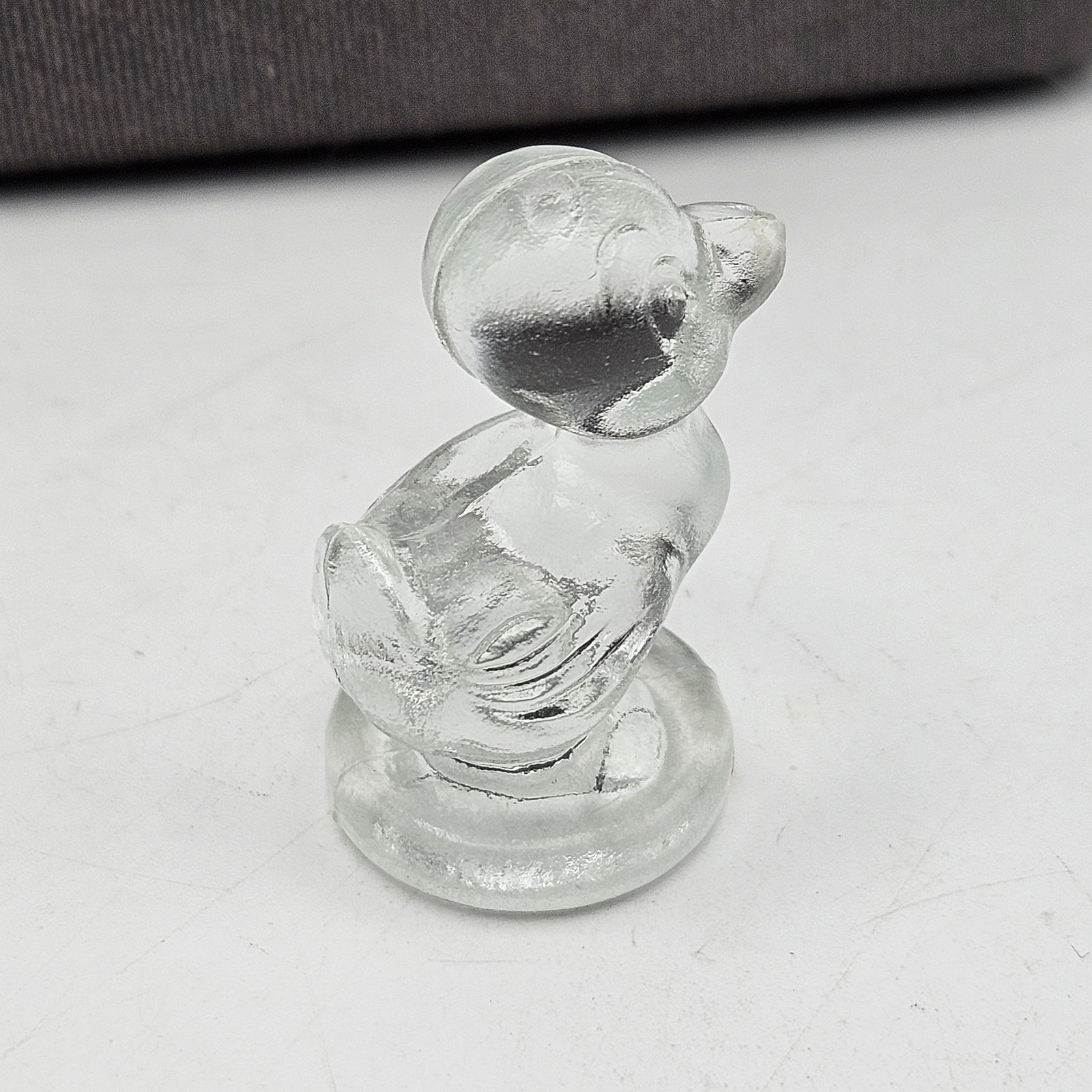 Boyds Glass ~ Debbie Duck Duckling ~ Crystal – Clear