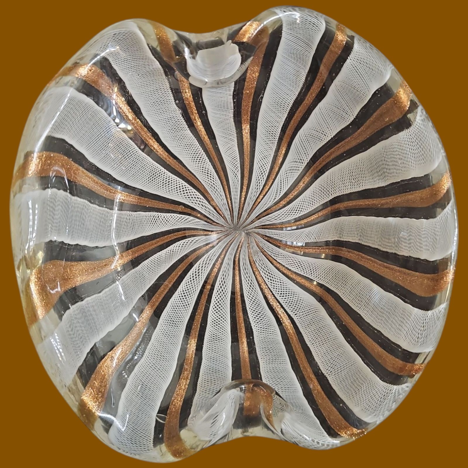 Zanfirico Murano Ash Tray Gold