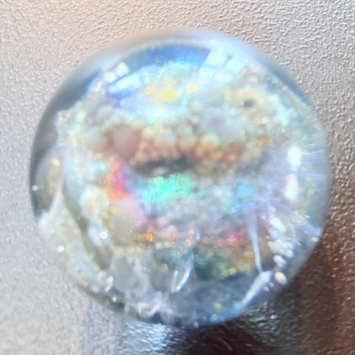 Vintage 1977 Milropa Art Glass Paperweight – Signed “IVA 403”Seascape Coral Reef