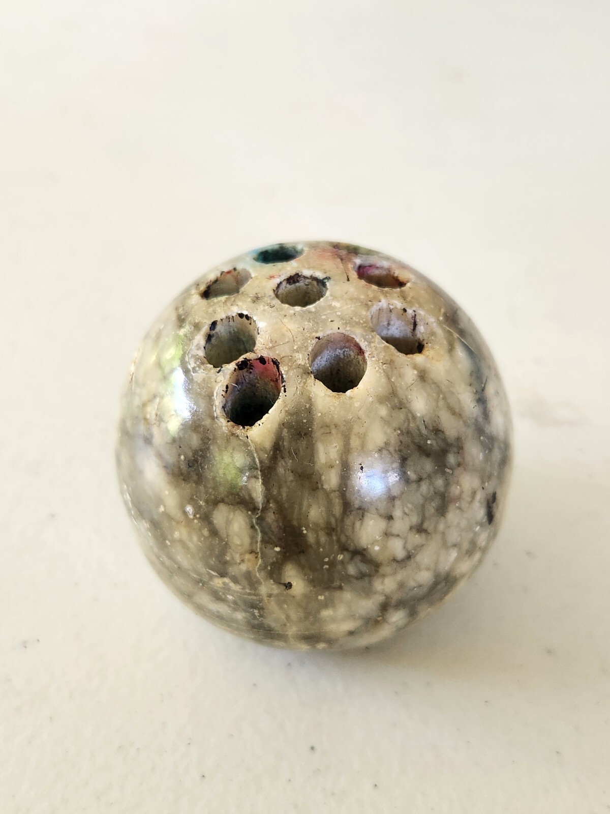 Crude Handmade Veined MARBLE STONE Pen Pencil HOLDER PAPERWEIGHT Office Gift