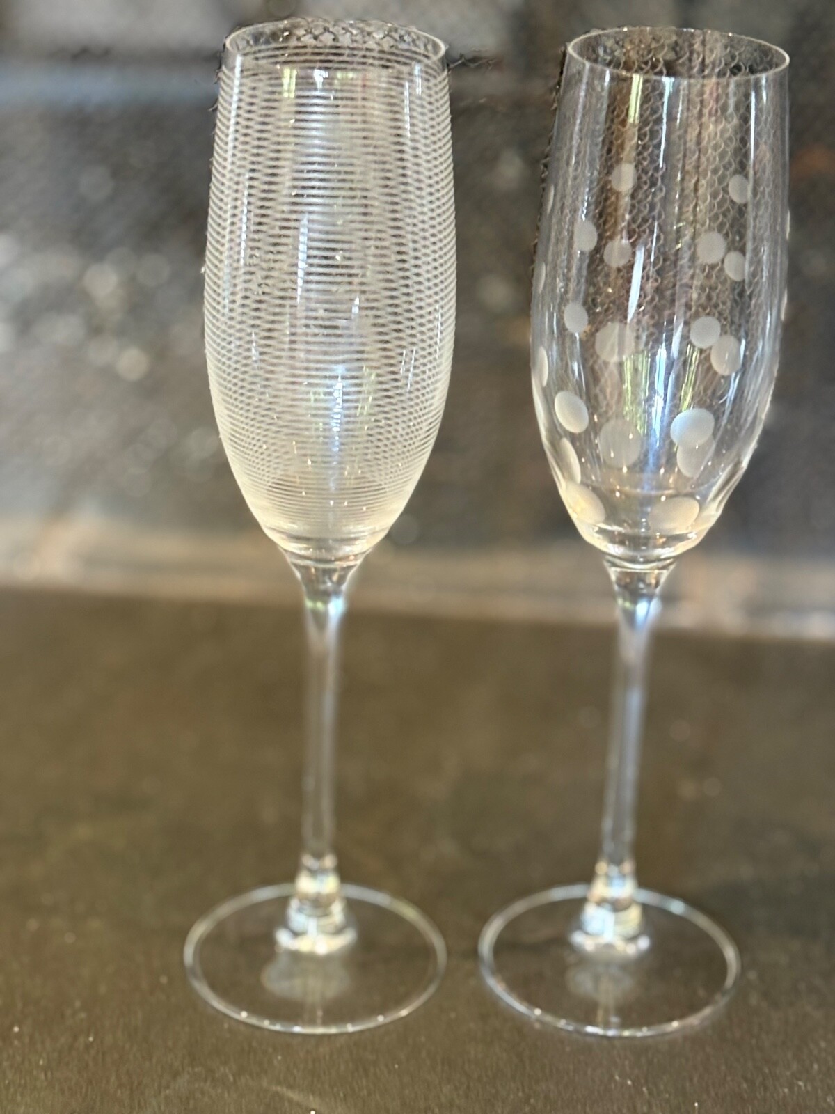 Mikasa Cheers Fluted Champagne Toasting Flute VERTICAL LINES Ex Cond 2 AVAILABLE