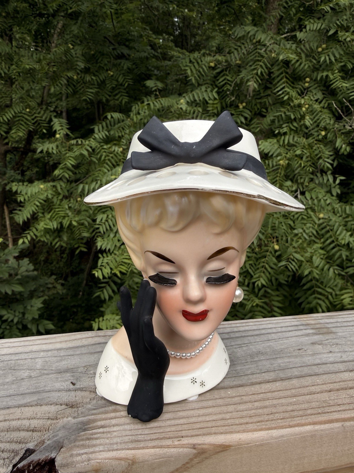 Inarco Lady Head Vase 7.5”