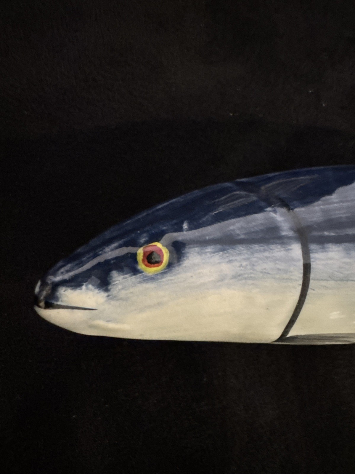 Vintage Ceramic Sardine Fish Jay Willfred For Andrea By Sadek 8″ Knife Rest