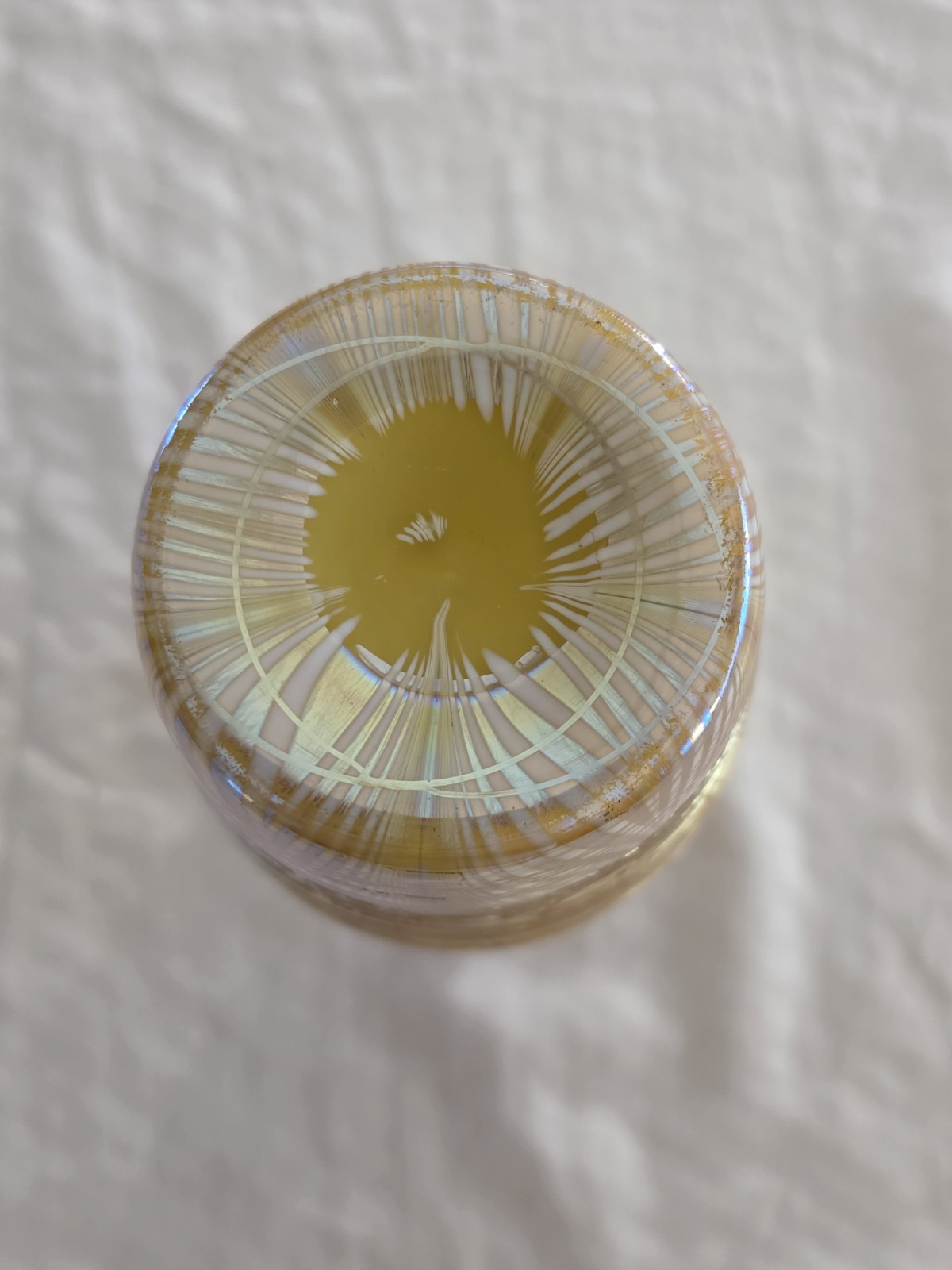 🦚✨ Antique Durand Pulled Feather Art Glass Vase Iridescent Beauty ✨🦚