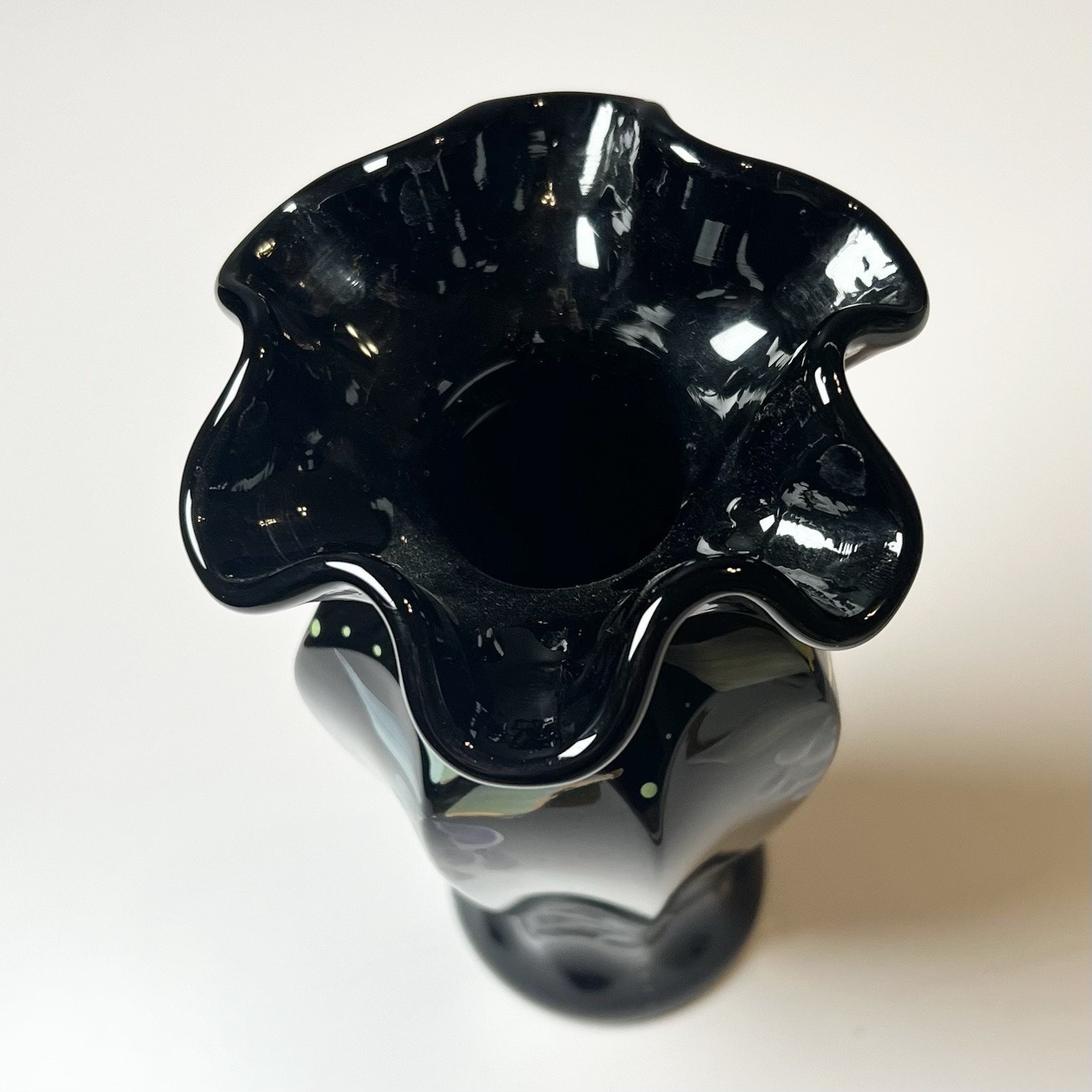 Michael Fenton Family Signature Ebony Medallion Signed Limited Edition Vase 1997