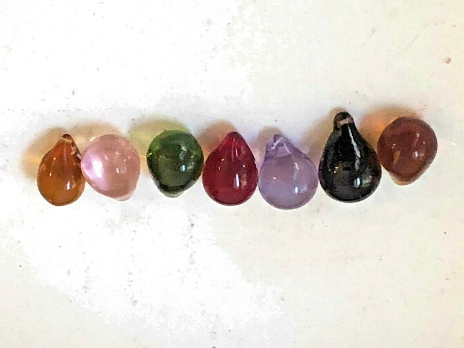 LOT OF 5~NEW GLASS GRAPE TEAR DROP SUNCATCHER 20mm Chandelier Prism 7 colors