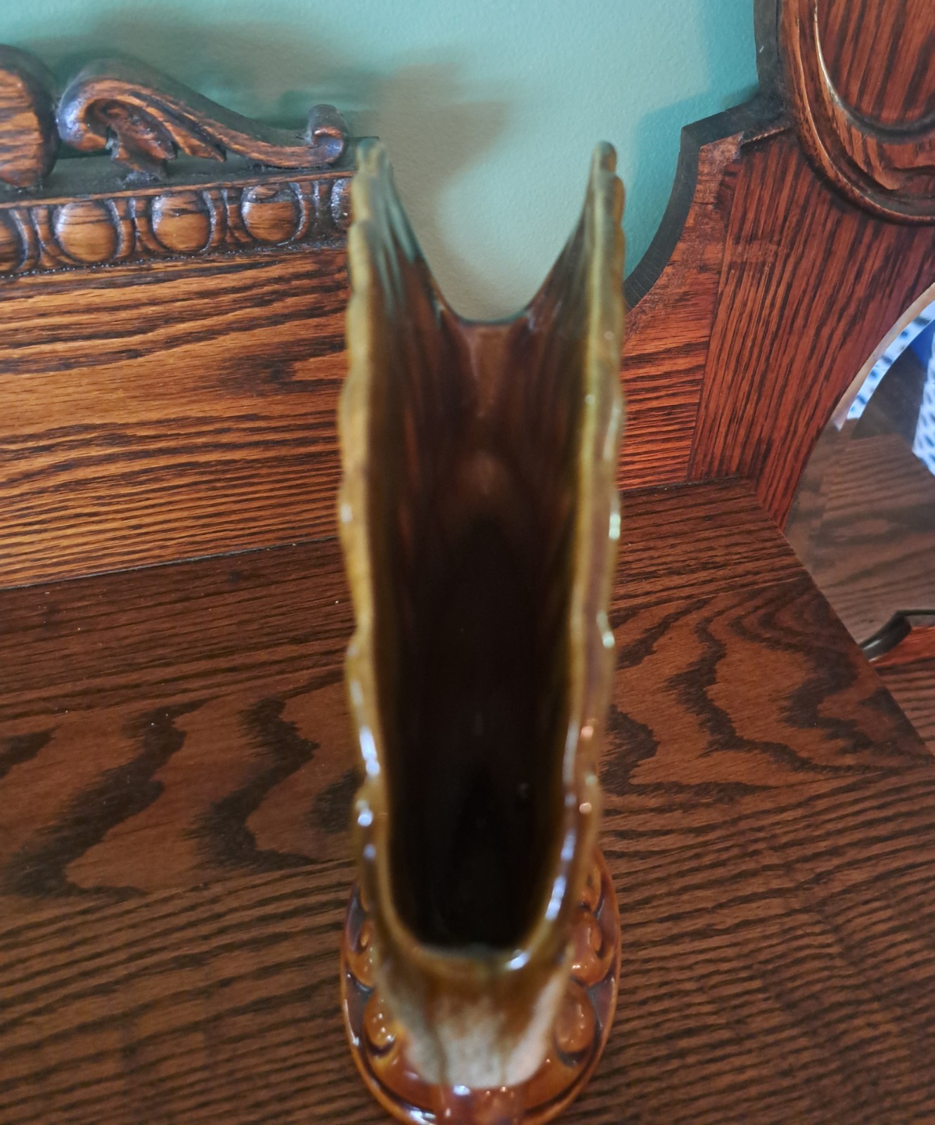 Vtg Royal Haeger Brown Planter Vase Duck Goose R904