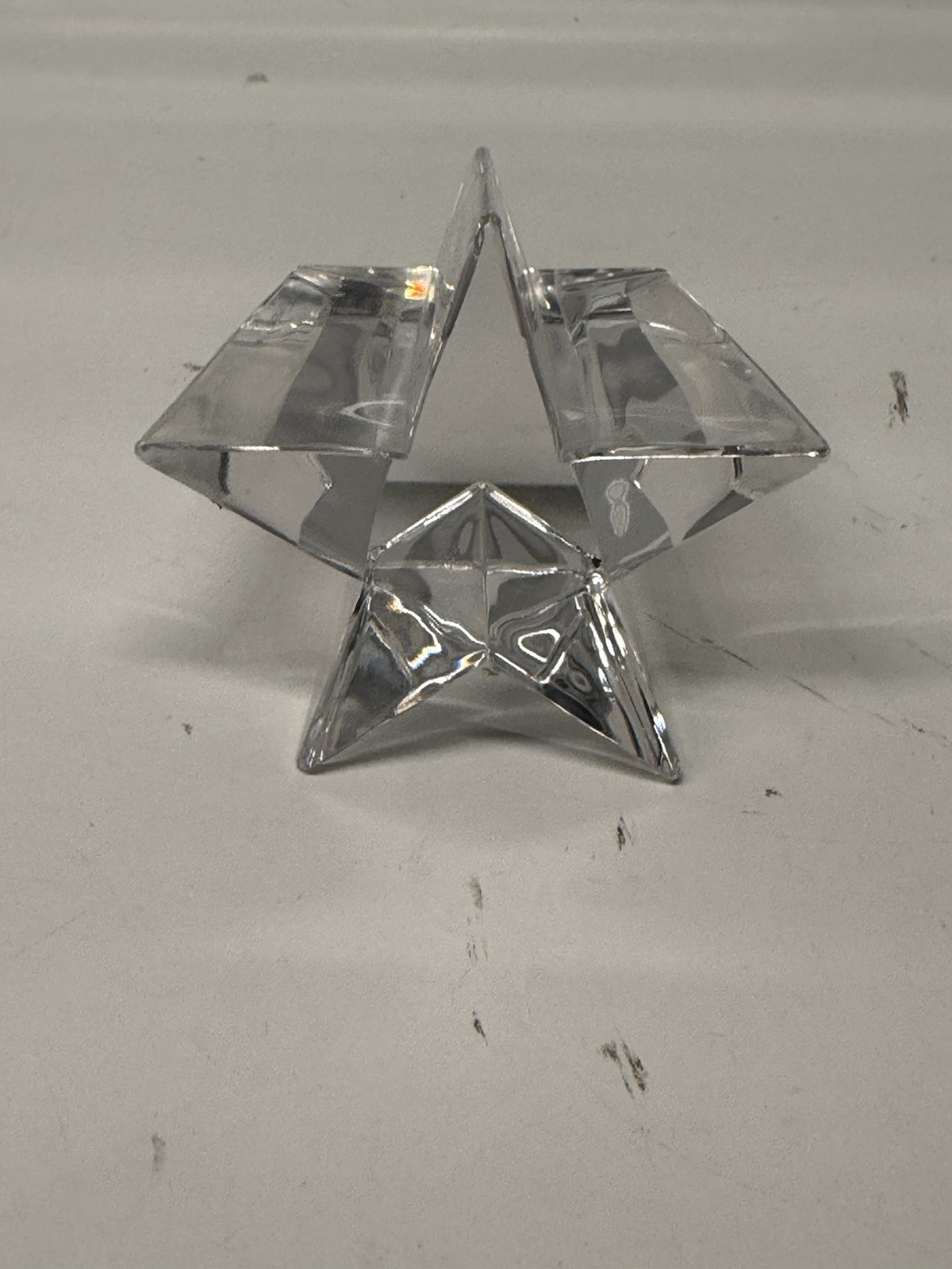 Crystal shooting star paperweight