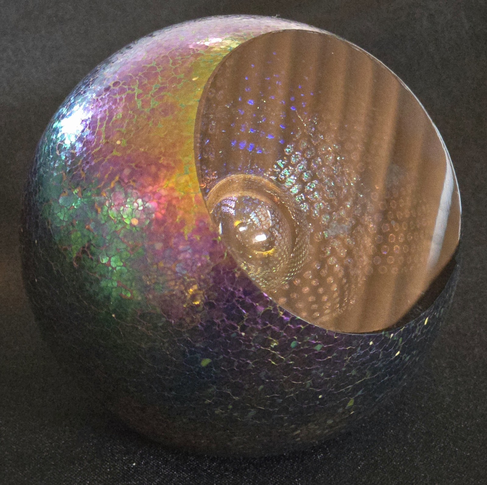 Paperweight GLASS EYE STUDIO GES Celestial Series Expanding Universe Signed 2020
