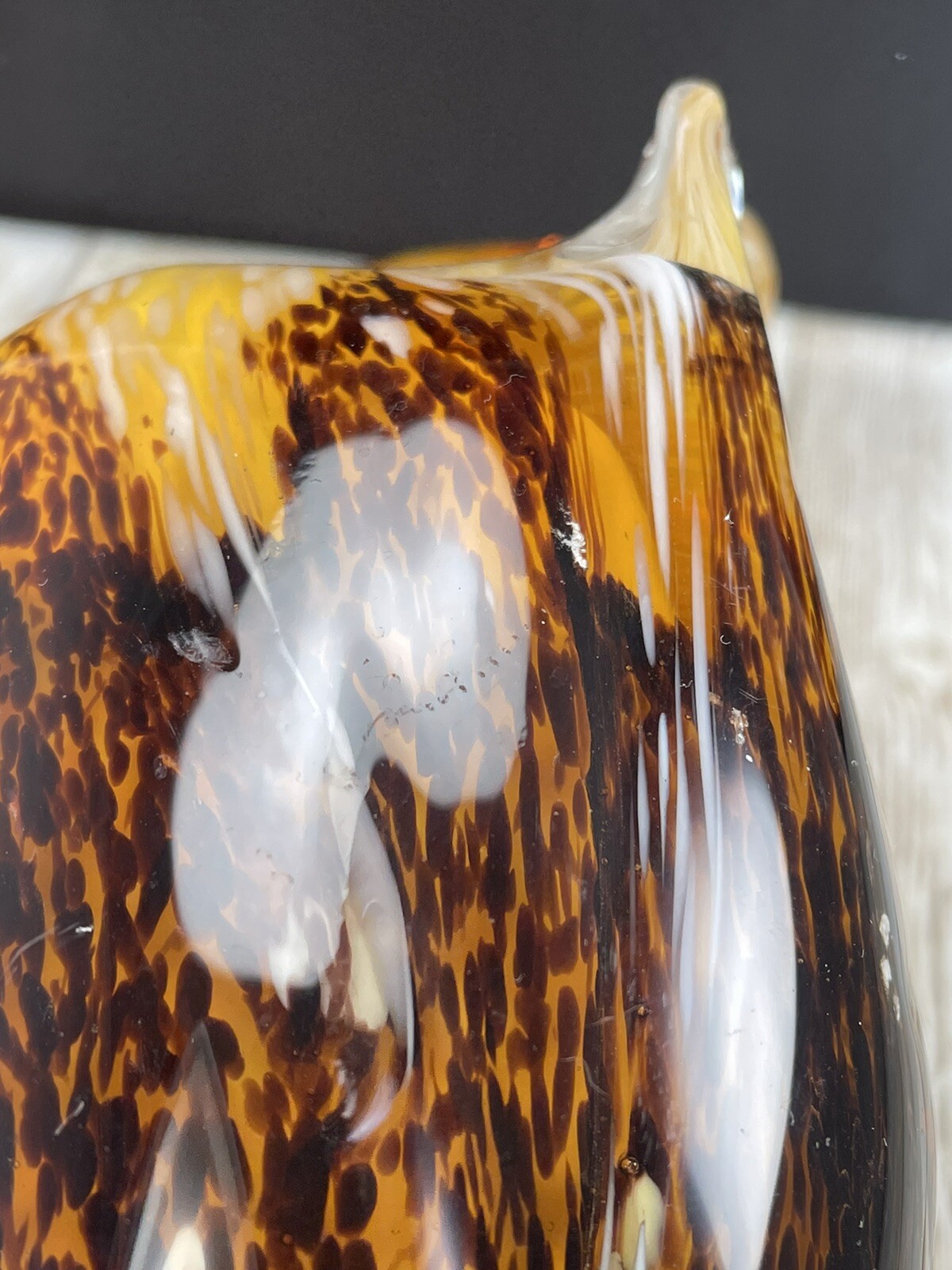art glass eagle fifth avenue crystal 9.5 inches