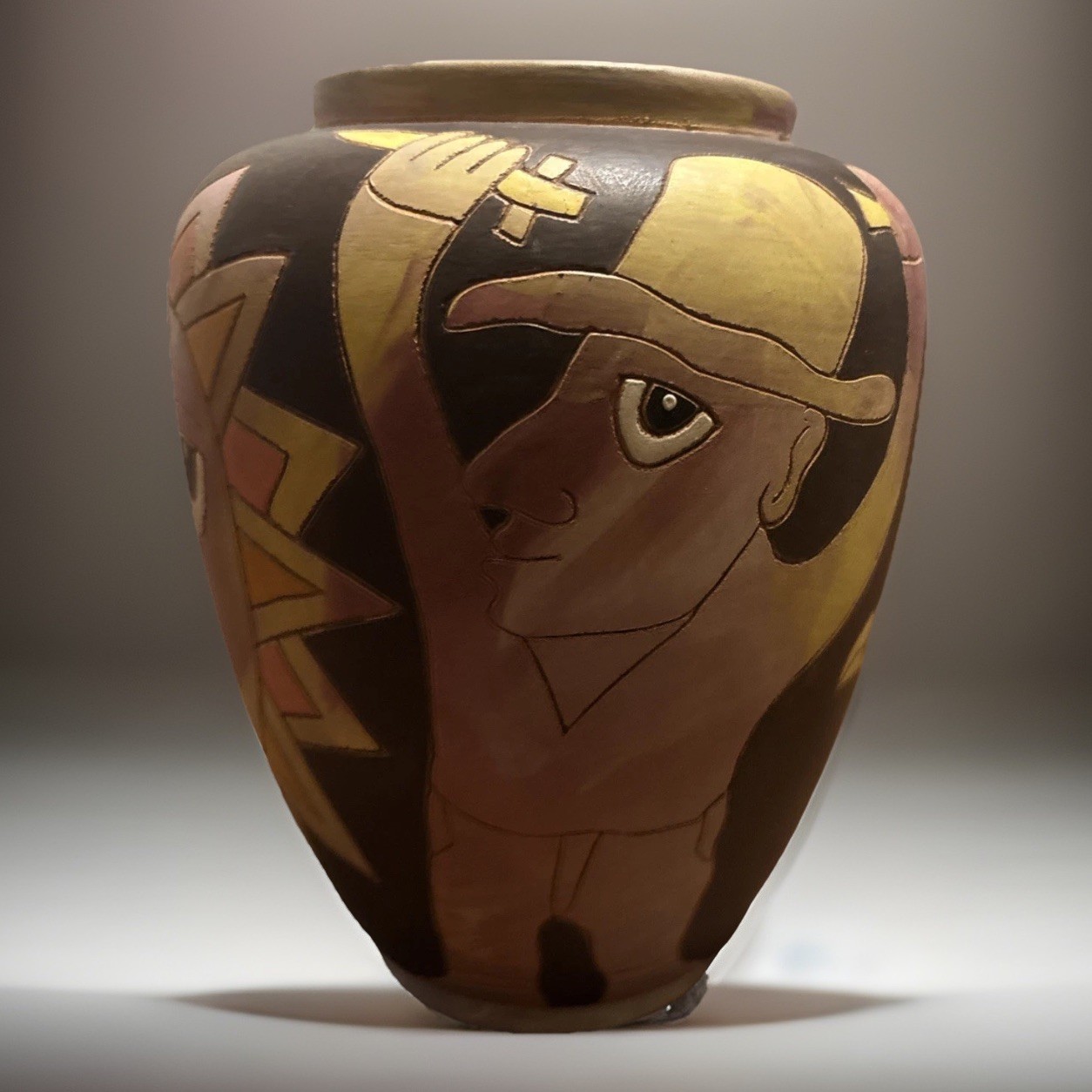 Washington Ledesma Hand-Painted Pottery Vase Limited Edition 1st out of only 25