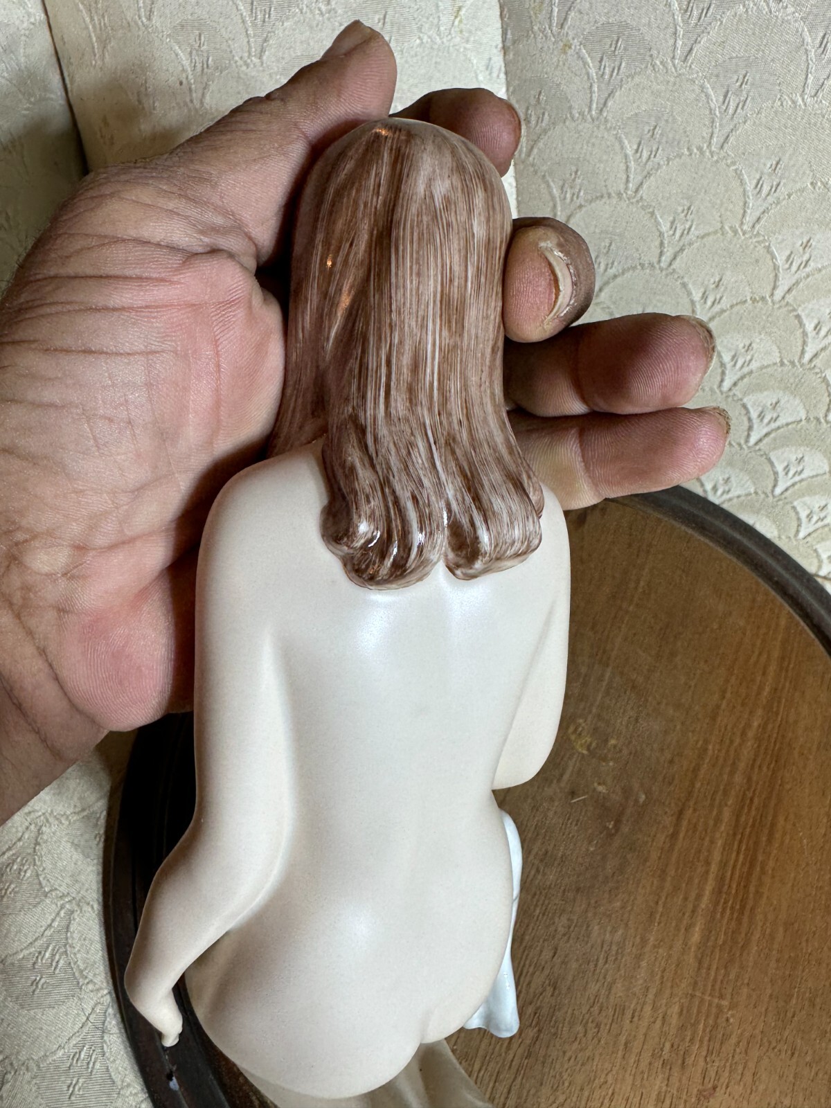 Royal Dux Nude Female with Cat Figurine – Designed By Cernoch – 9.0 Inches Tall