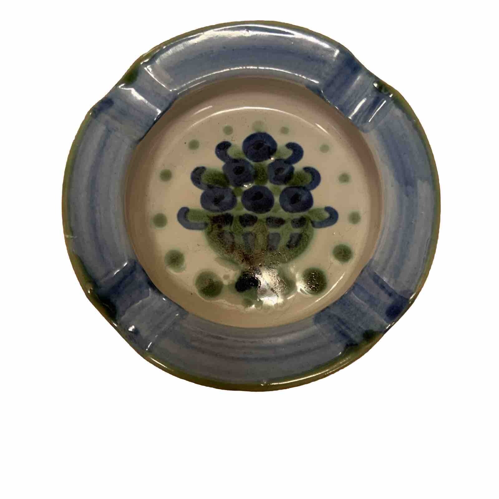 VTG M A Hadley Blueberry Bouquet Ashtray