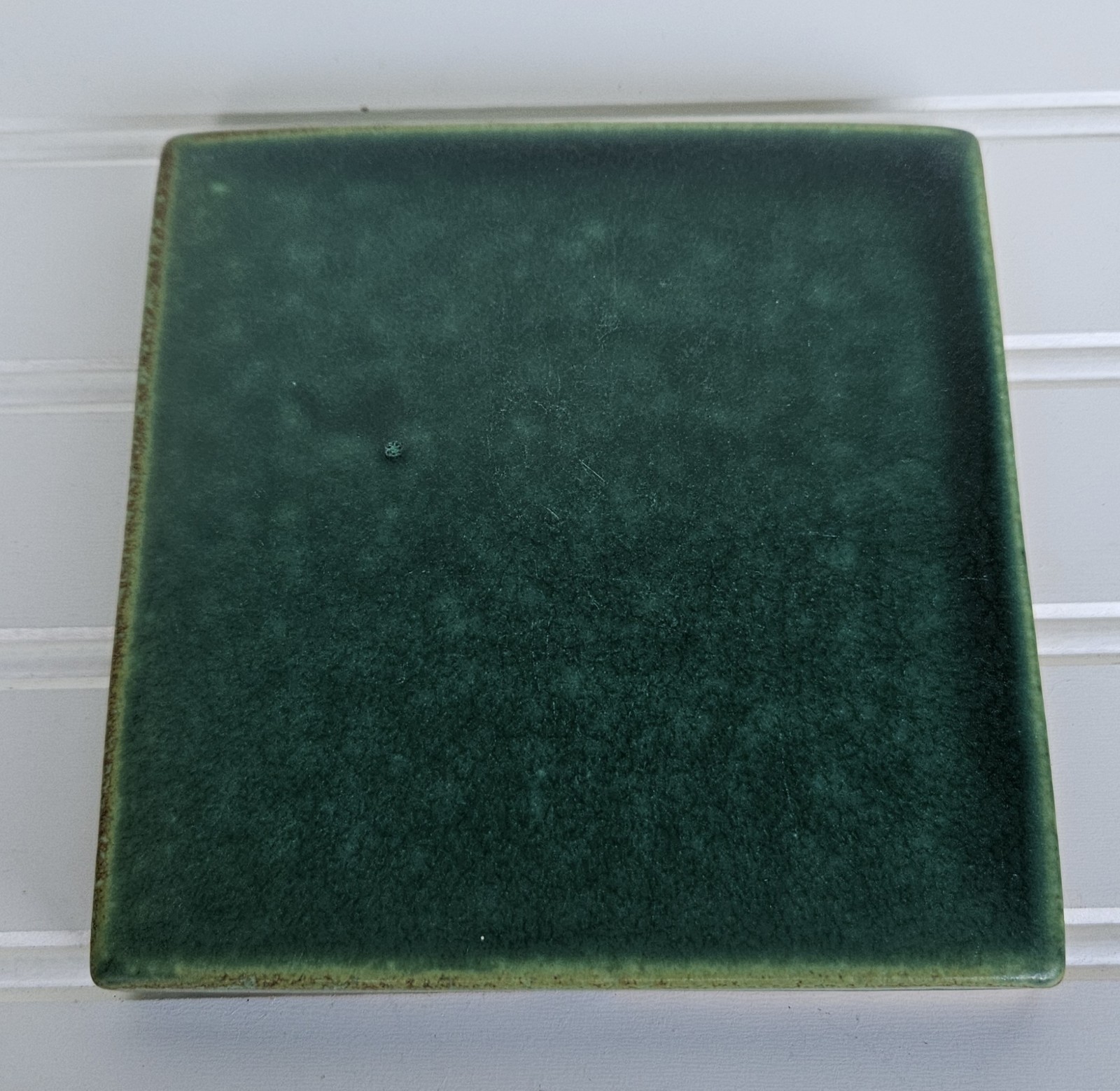 Vintage Motawi Tileworks Tile Laurel Green Ann Arbor Michigan 6×6 B22
