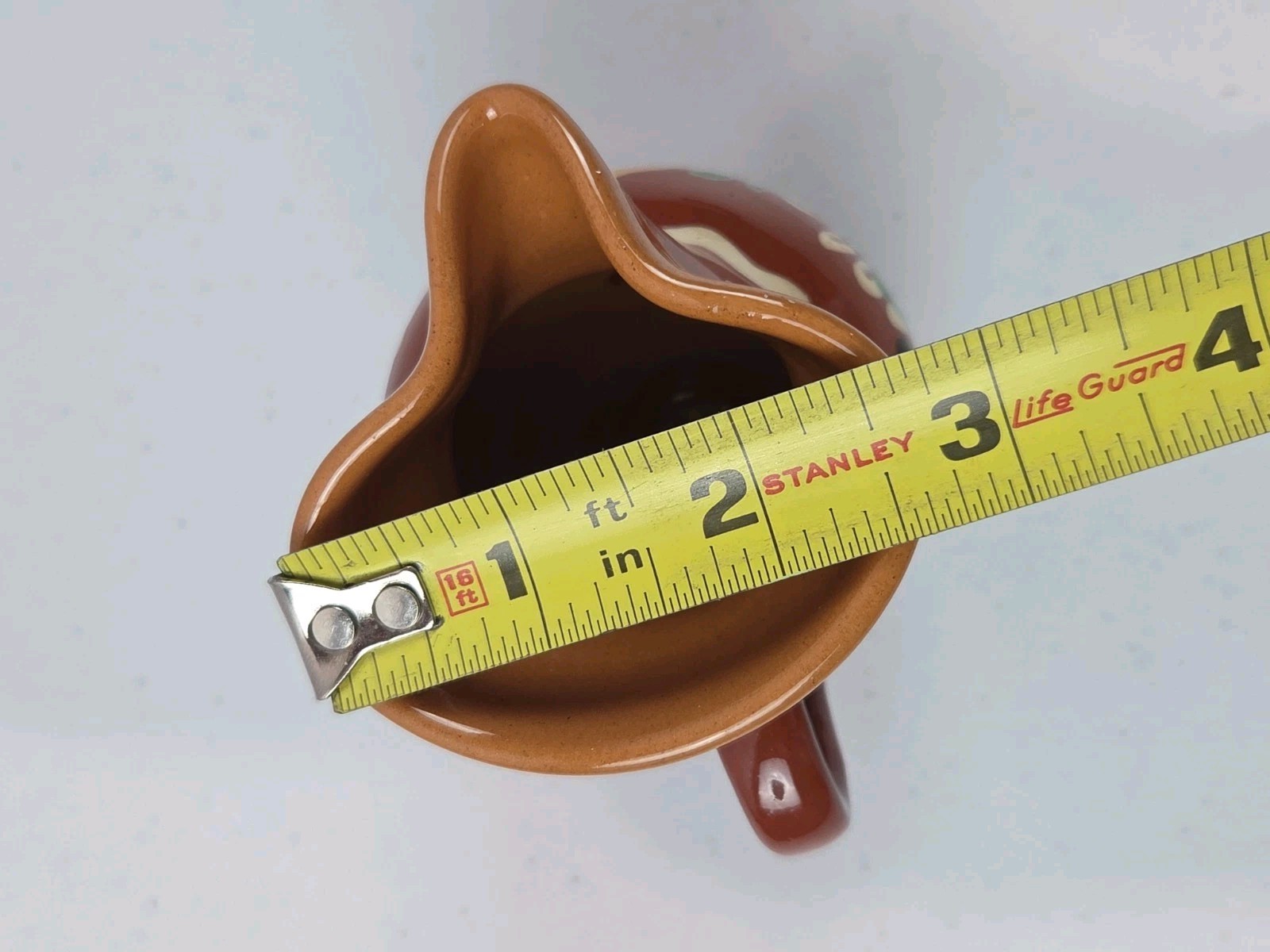 VTG Steig Szekszard Mini Brown Handcrafted Pitcher 3.75″ READ