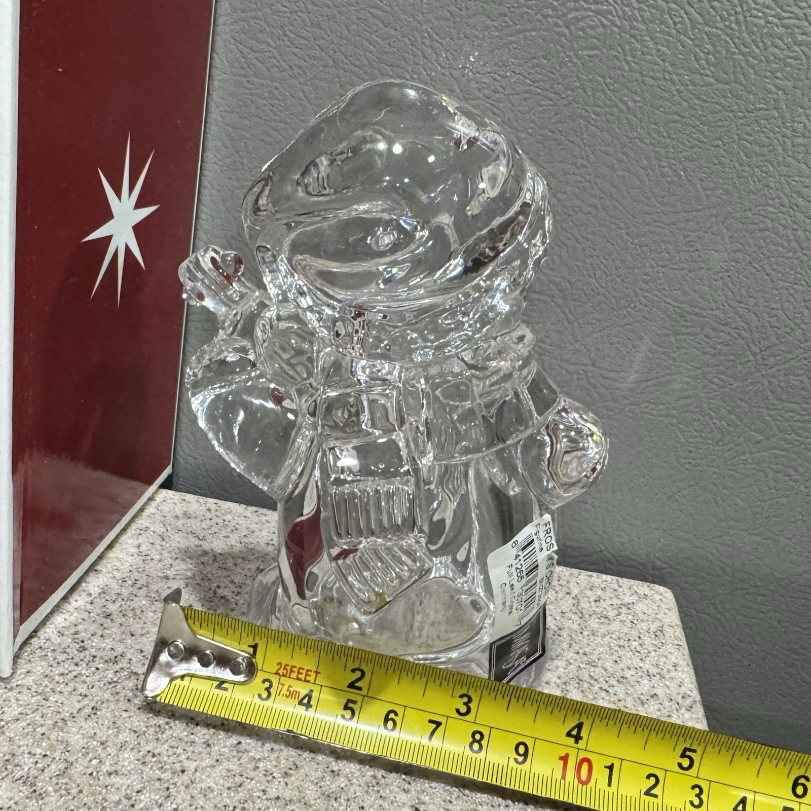 Mikasa Frosty’s Choir SNOWMAN Cello Full Lead Crystal Made Germany NIB!
