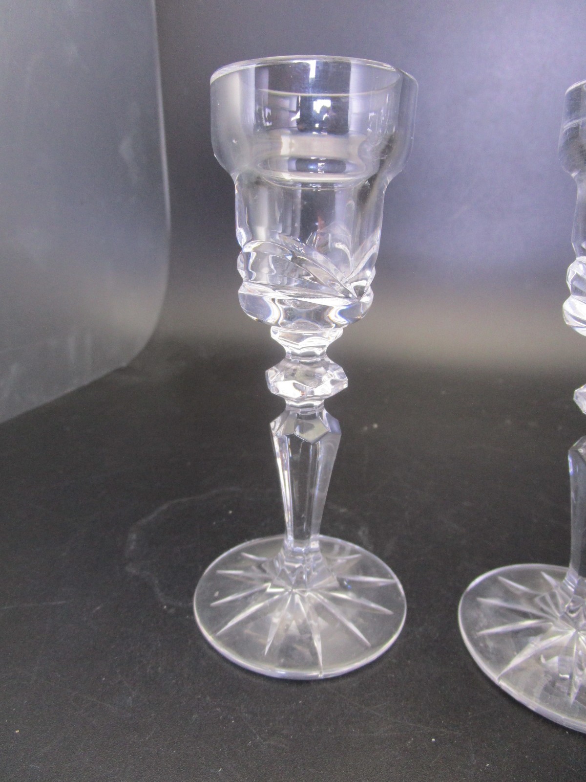 Waterford Marquis Candle Stick Pair 4.75 Inches Lead Crystal Made In Ireland