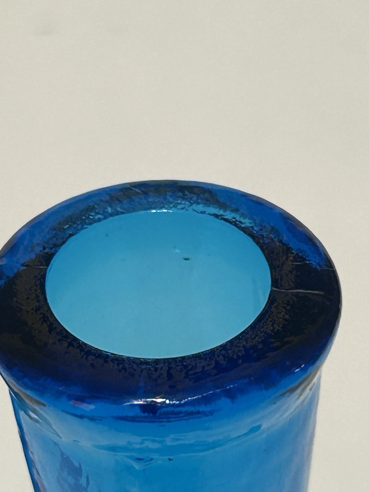 Eric Hoglund Kosta Boda Blue Decanter With Stopper Excellent Condition Swedish